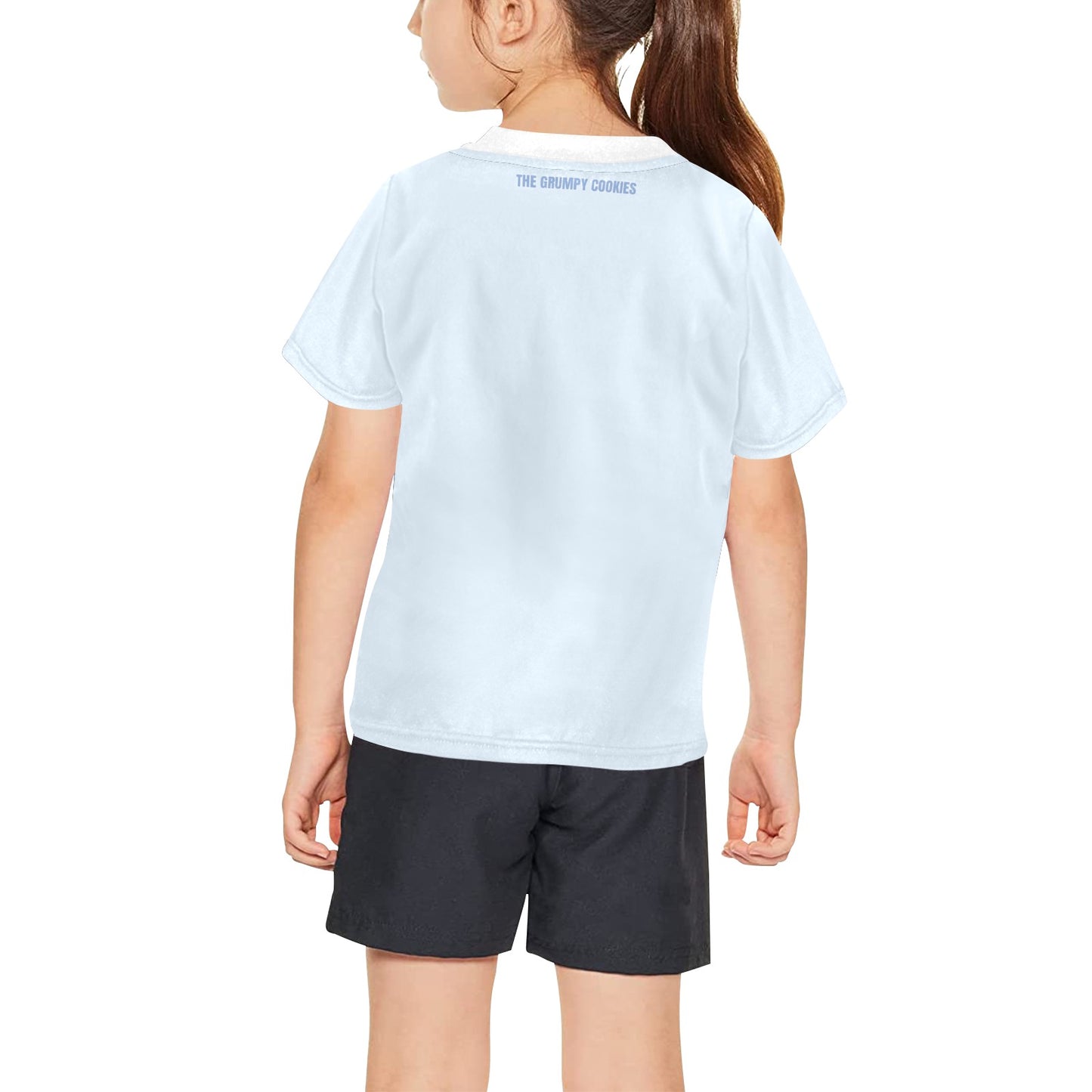 Pokemon - Kawaii Eevee Big Girl's All Over Print Crew Neck T-Shirt