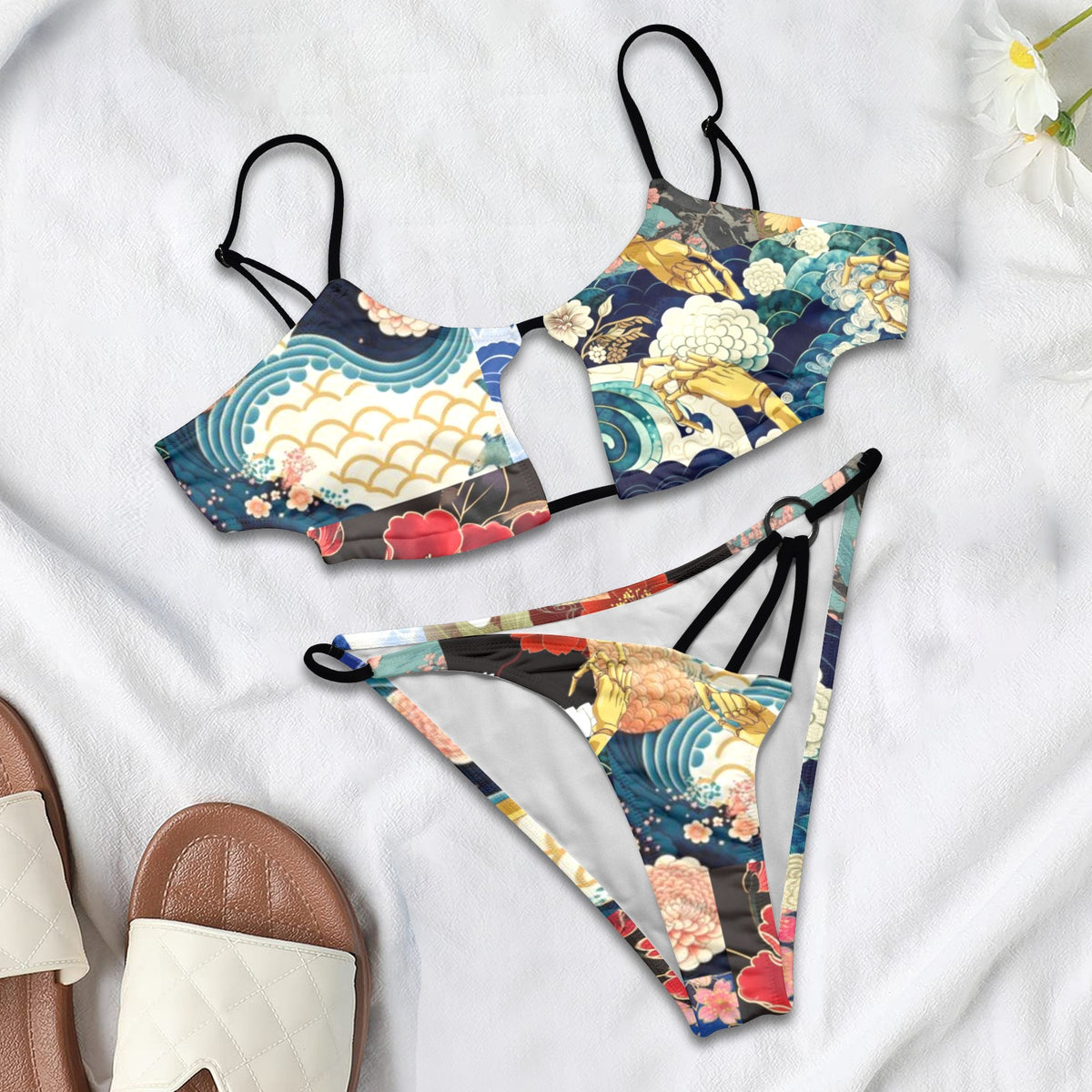 Bleach - Senjumaru Shutara Women's Cutout Front String Back Bikini Set