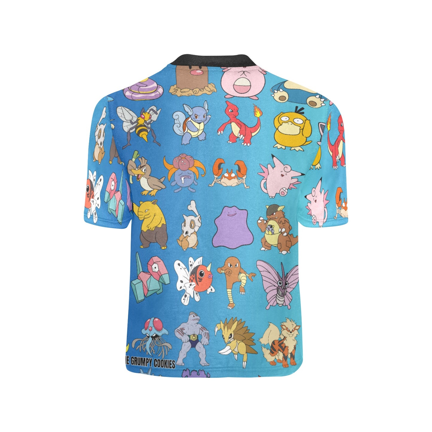Pokemon - Gotta Catch Em II Blue Big Boys' All Over Print Crew Neck T-Shirt