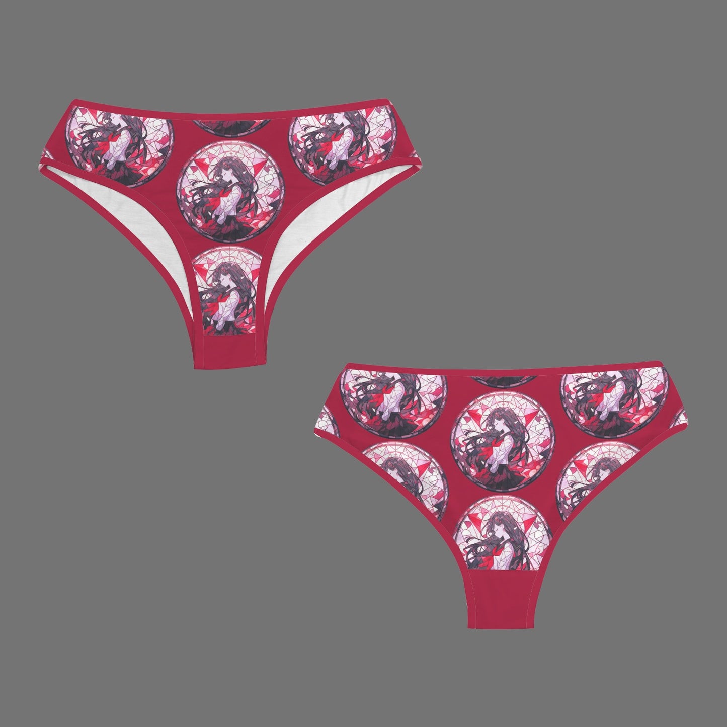 Sailor Moon - Stained Glass Sailor Mars Women's Mid Rise Red Underwear