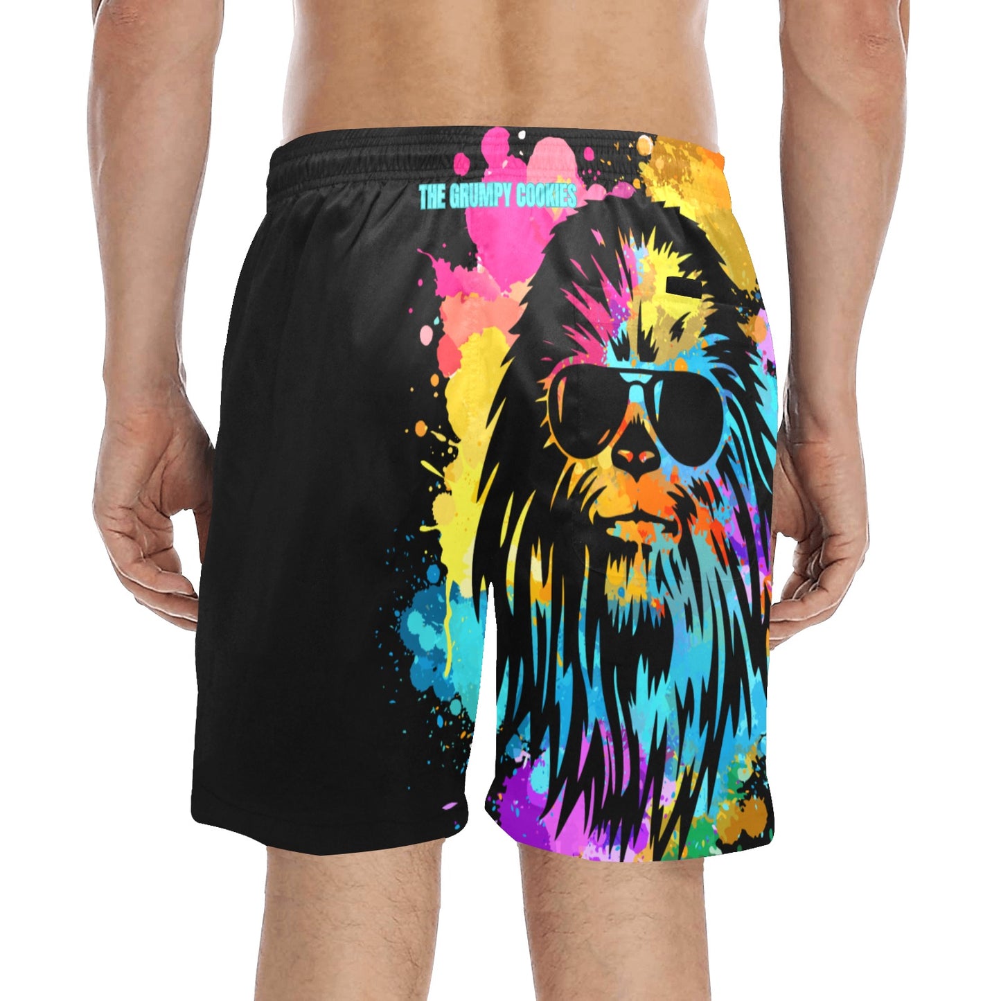 Star Wars - Ladies Love Cool Chewie Men's Mid-Length Beach Shorts
