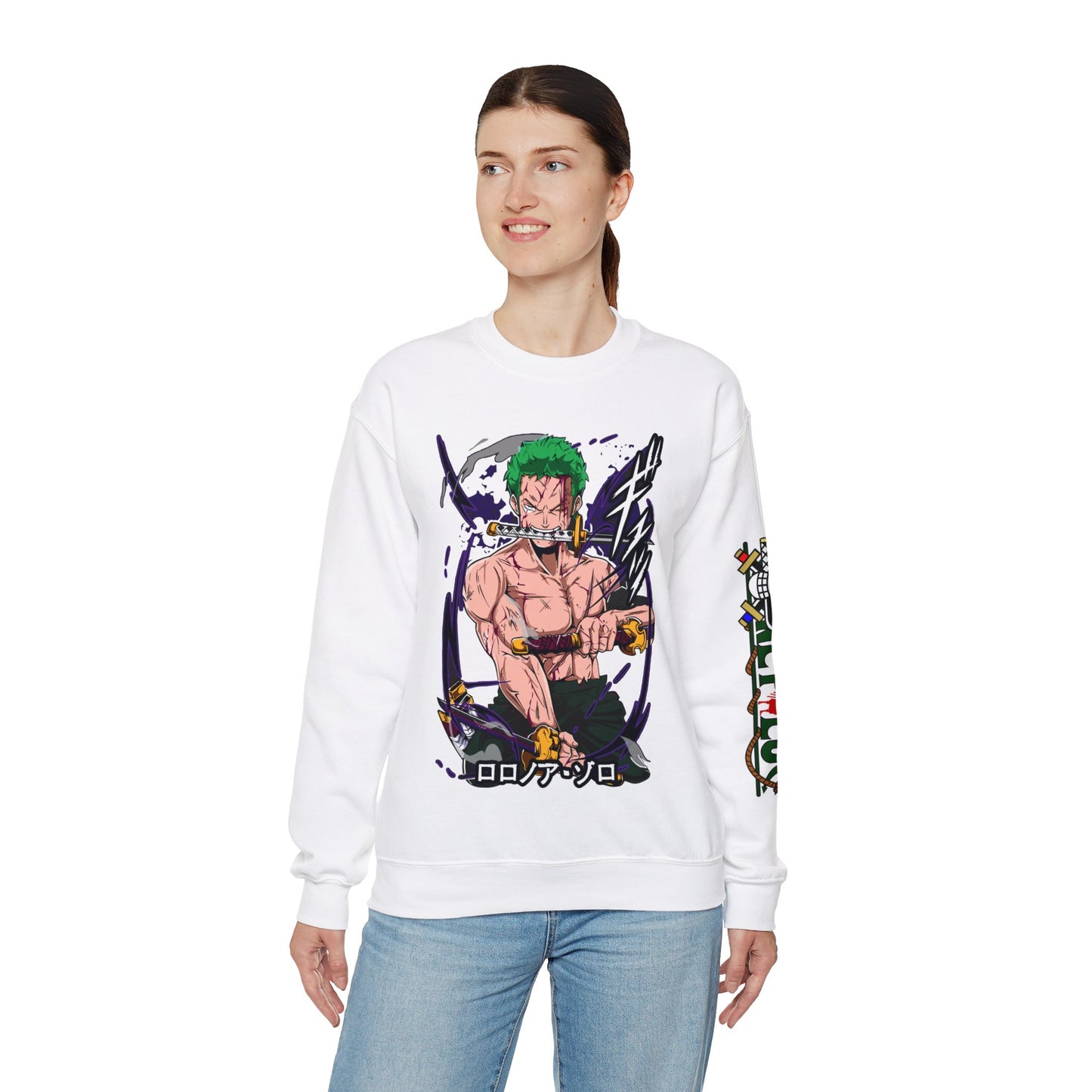 One Piece - Zoro Unisex Heavy Blend™ Crewneck Sweatshirt