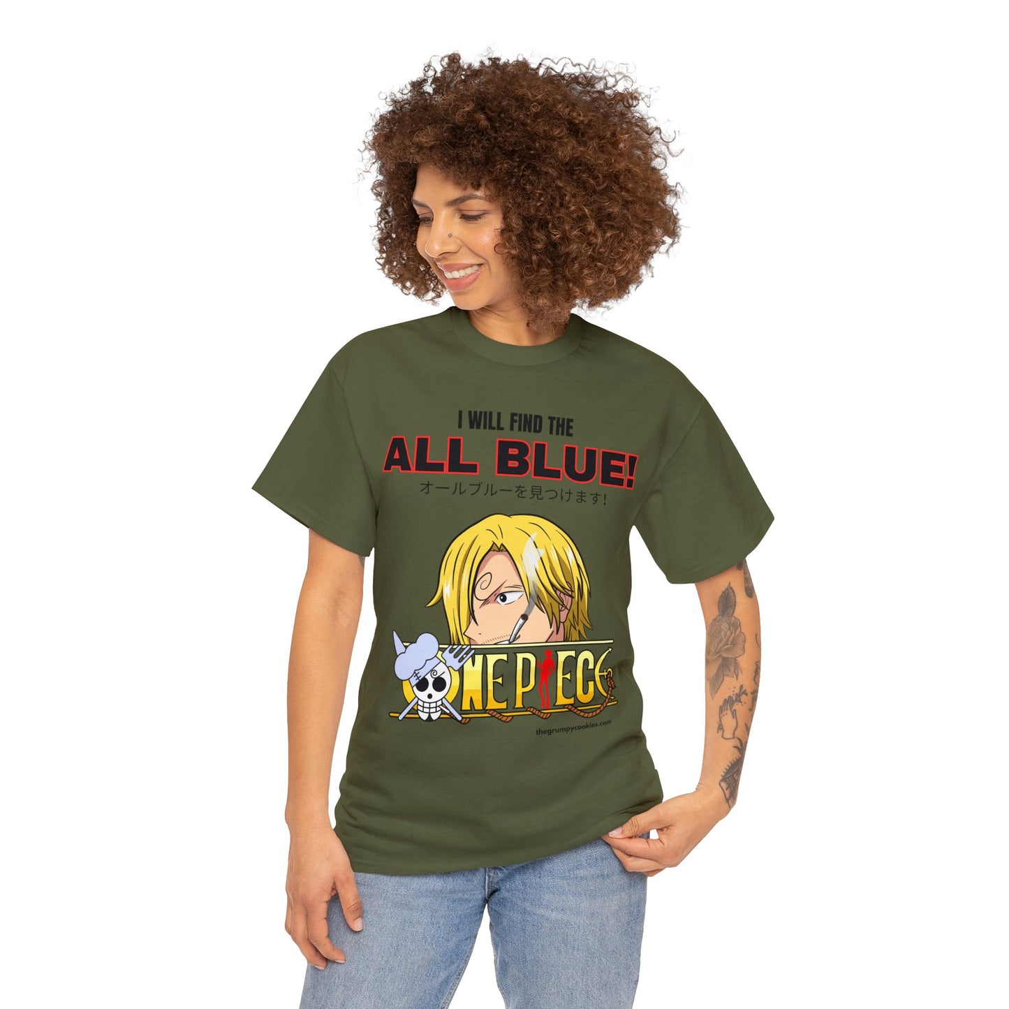 One Piece - Find the All Blue Unisex Heavy Cotton Tee