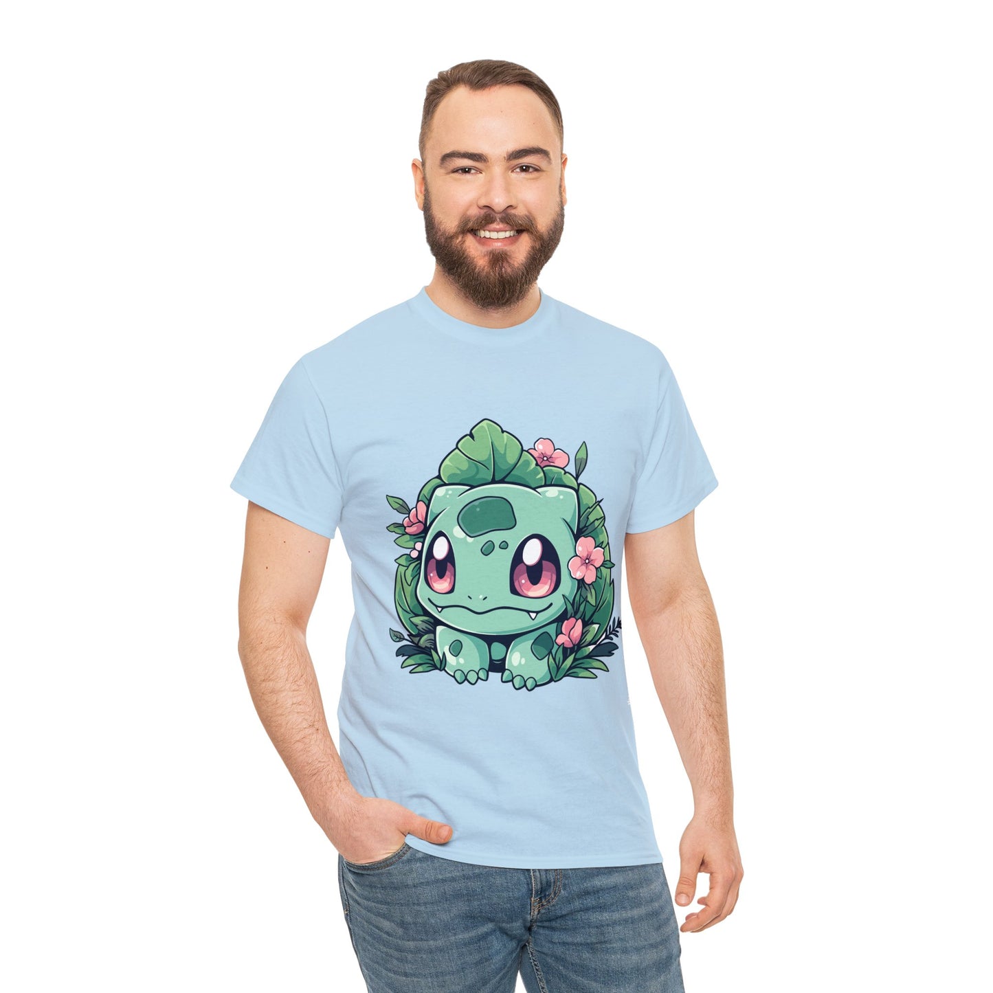 Pokemon - Flowering Bulba Unisex Heavy Cotton Tee