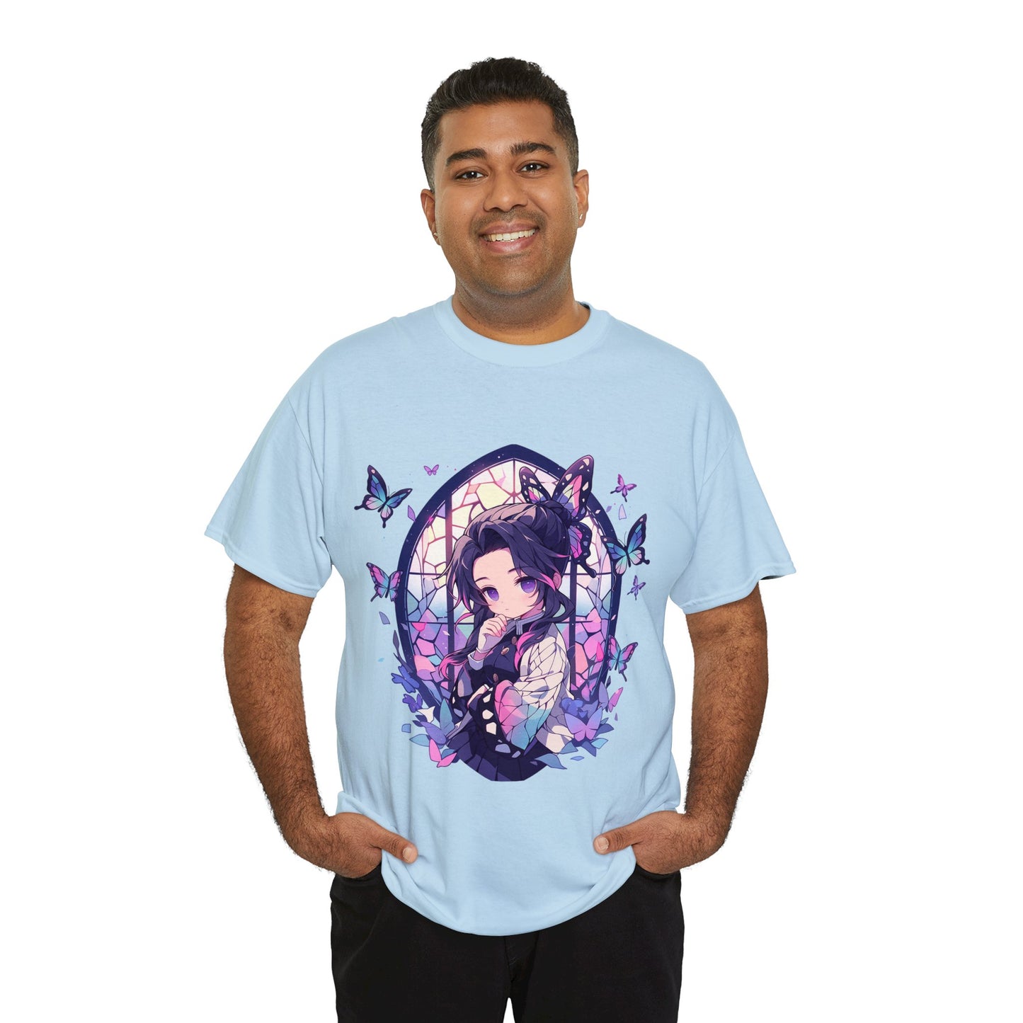Demon Slayer - Stained Glass Shinobu Kocho Series Unisex Heavy Cotton Tee