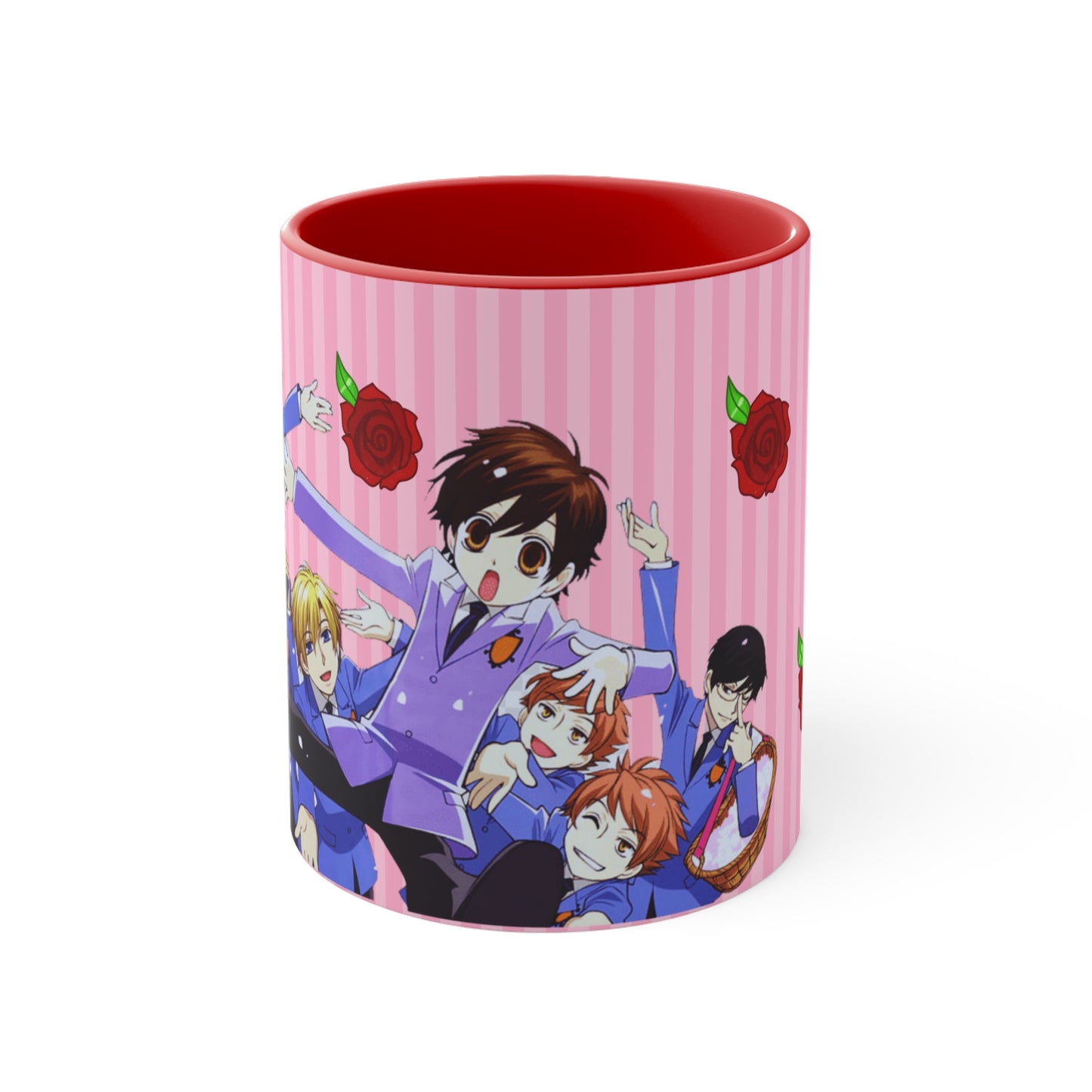 Ouran High School Host Club - Kiss Kiss Fall in Love Accent Coffee Mug, 11oz