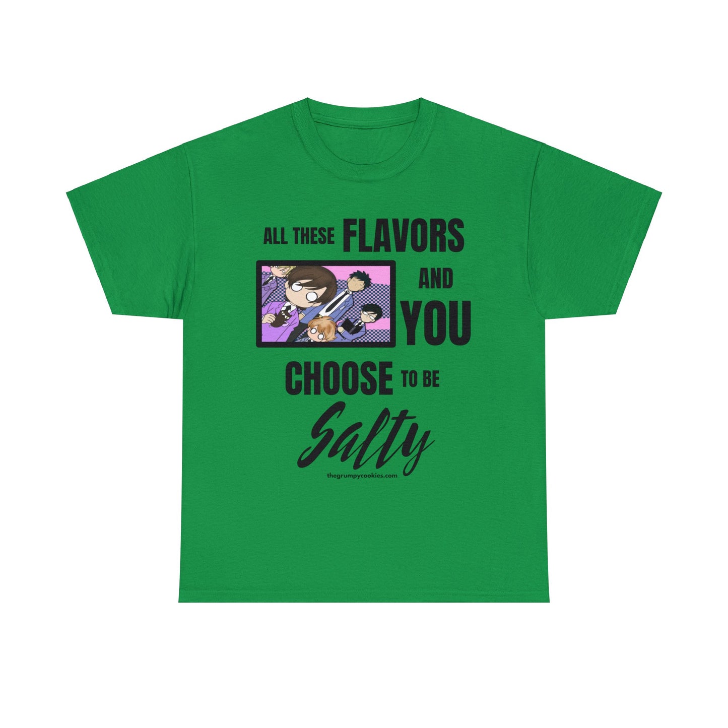 Ouran High School Host Club - Shocked Hosts Choose to Be Salty Unisex Heavy Cotton Tee