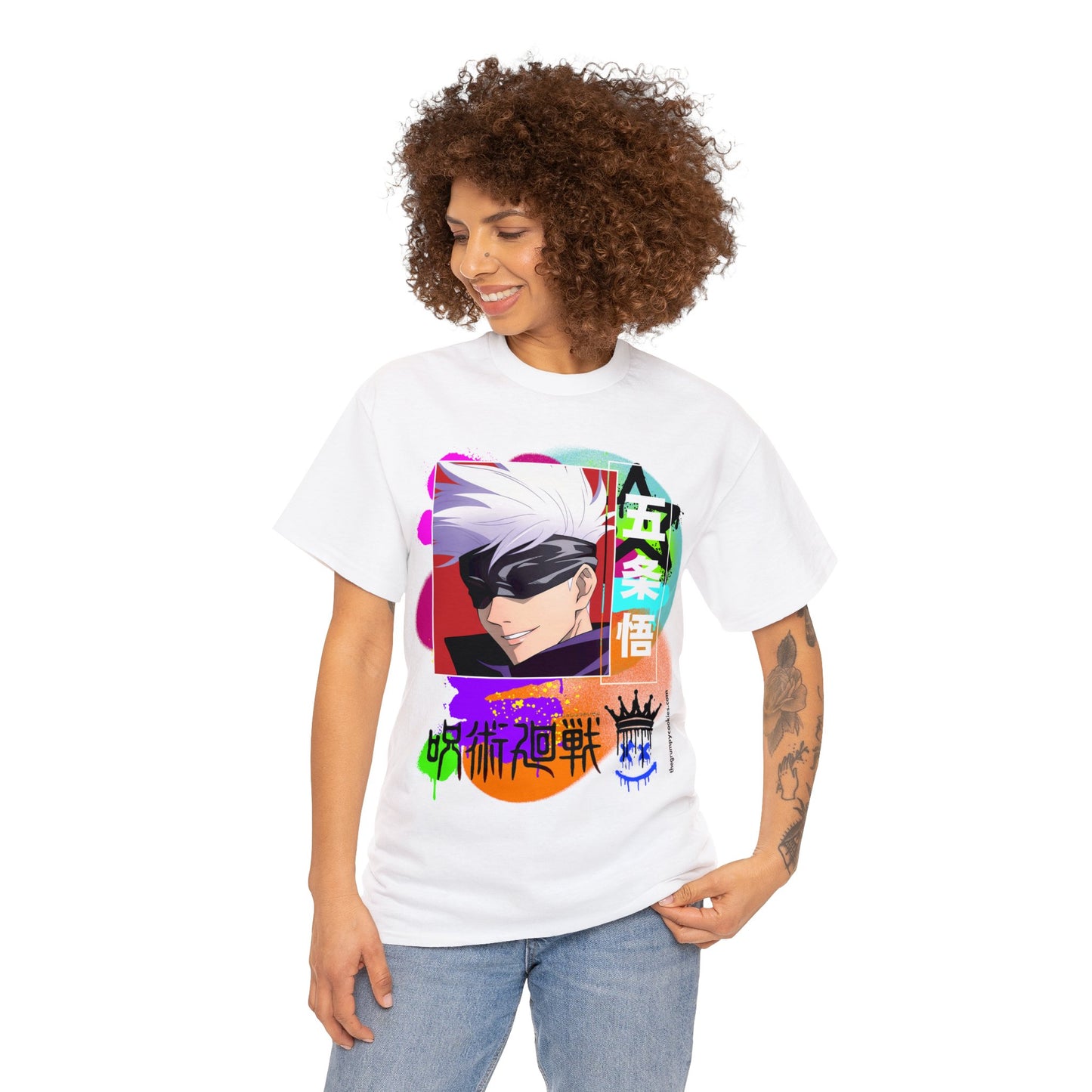 Jujutsu Kaisen - Gojo's Side Smile Unisex Heavy Cotton Tee