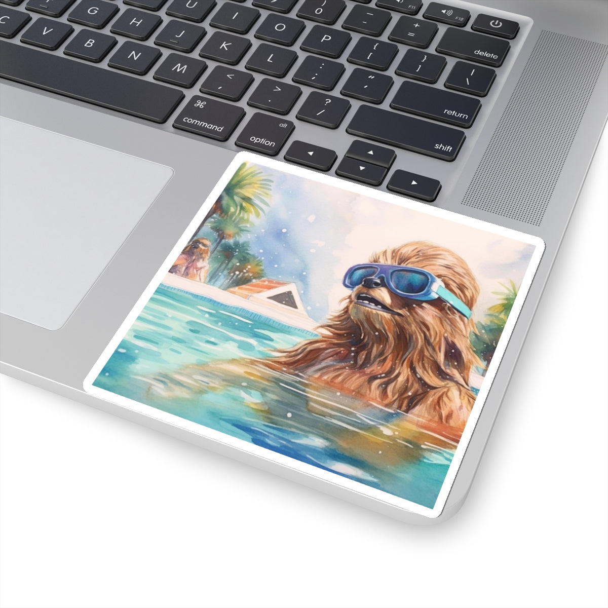Star Wars - Chewbacca at the Pool Party Kiss-Cut Stickers