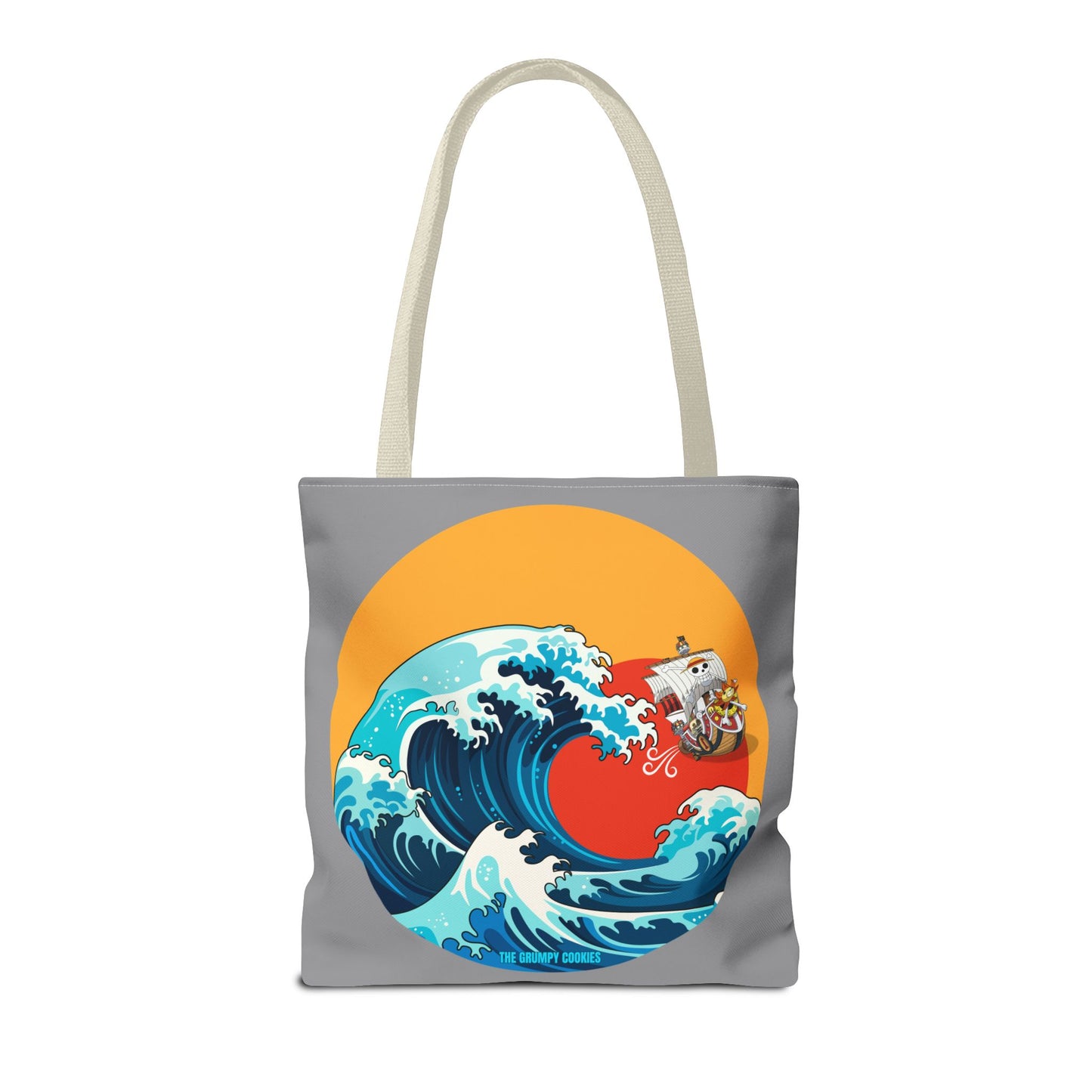 One Piece - Riding the Wave Grey Tote Bag