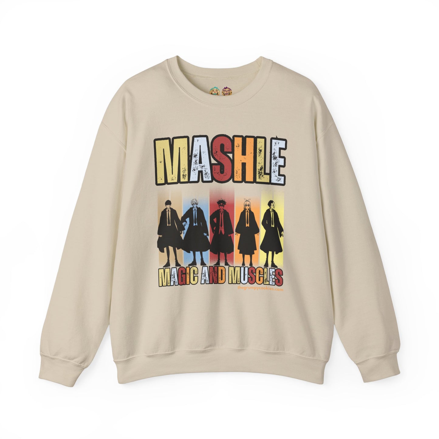 Mashle - Team No Magic Unisex Heavy Blend™ Crewneck Sweatshirt