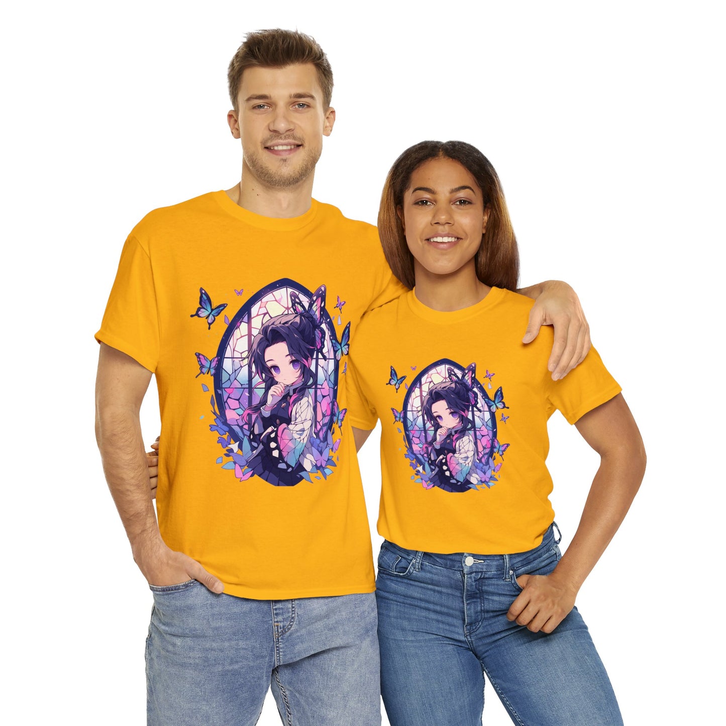 Demon Slayer - Stained Glass Shinobu Kocho Series Unisex Heavy Cotton Tee
