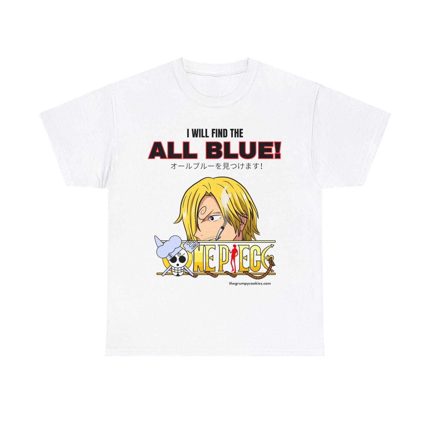 One Piece - Find the All Blue Unisex Heavy Cotton Tee