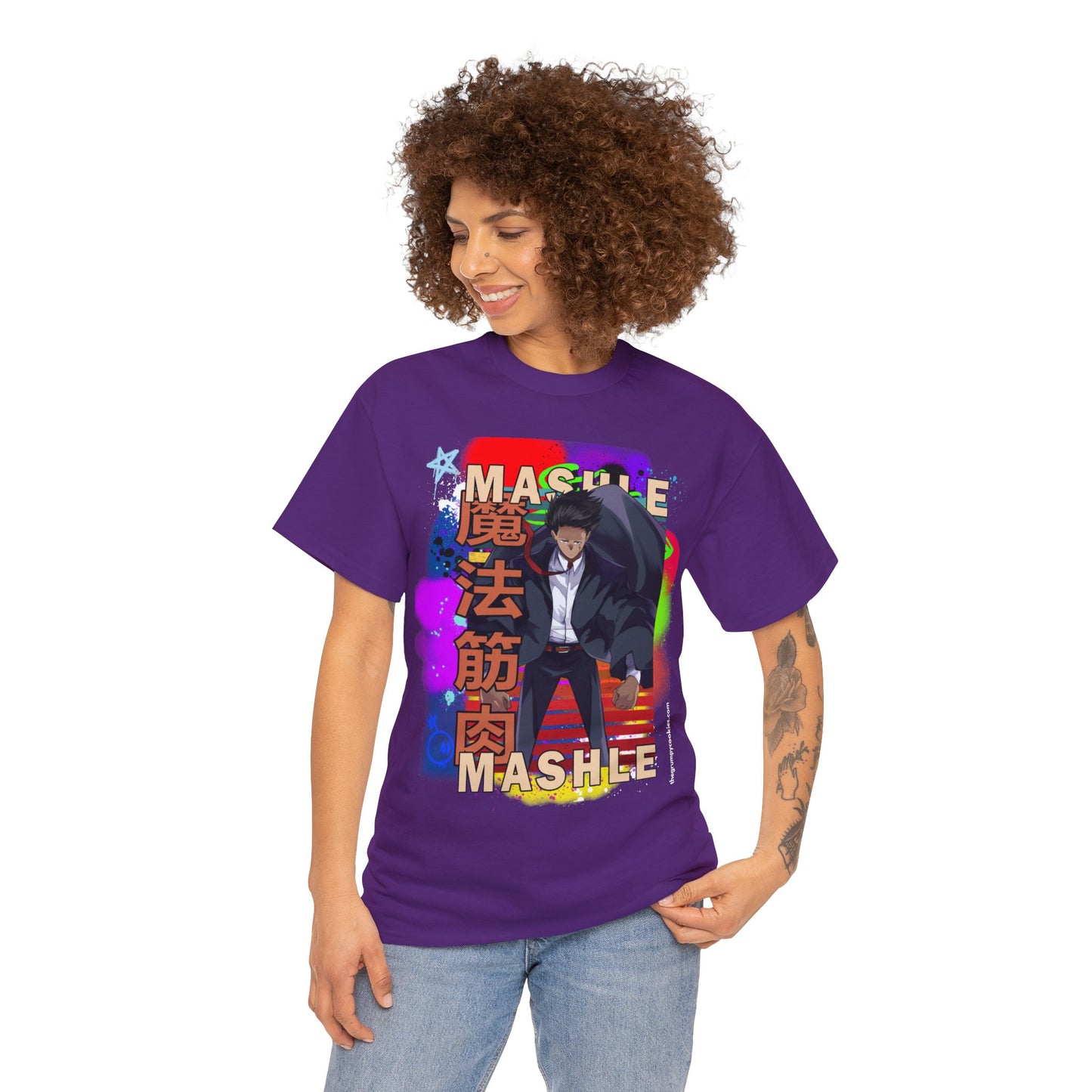 Mashle - Mash Burnedead Graffiti Unisex Heavy Cotton Tee