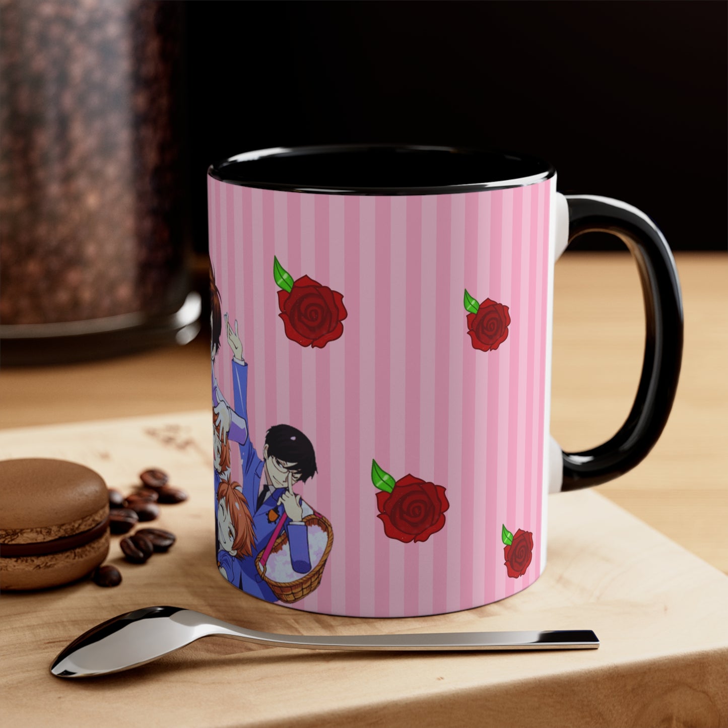 Ouran High School Host Club - Kiss Kiss Fall in Love Accent Coffee Mug, 11oz