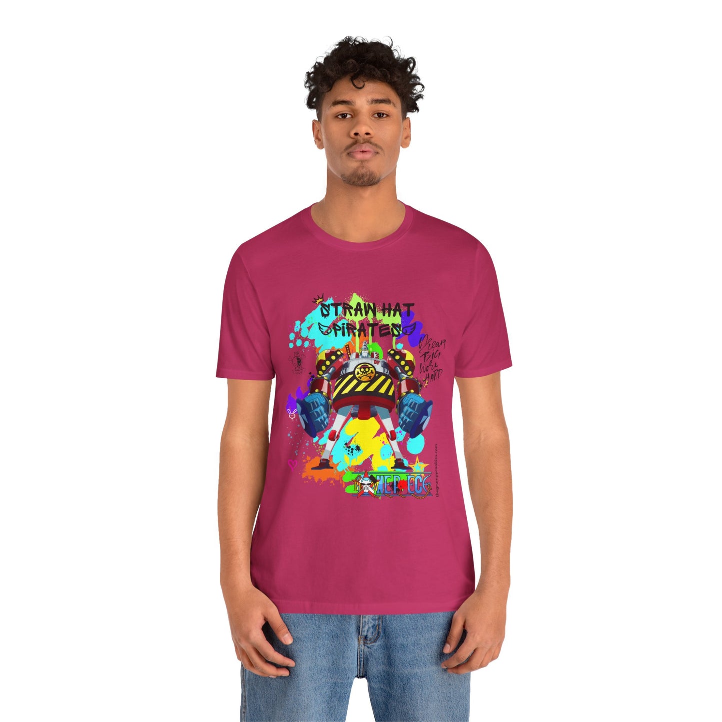 One Piece - Graffiti General Franky Unisex Jersey Short Sleeve Tee