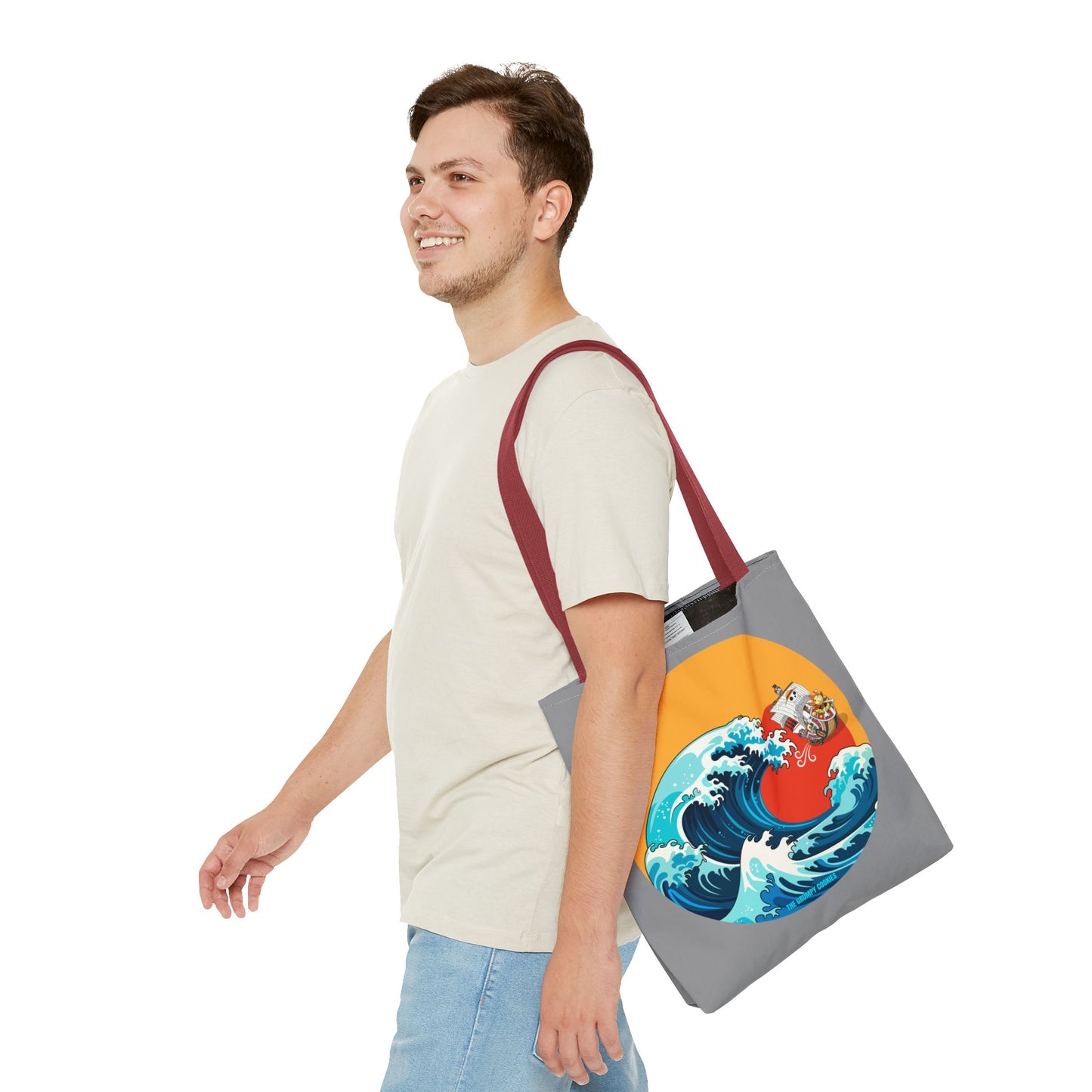 One Piece - Riding the Wave Grey Tote Bag