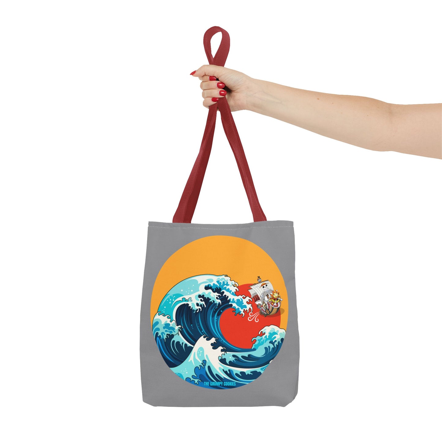 One Piece - Riding the Wave Grey Tote Bag