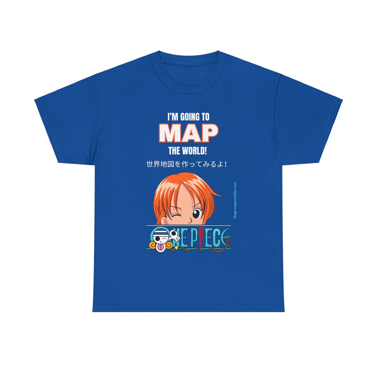 One Piece - Map the World Unisex Heavy Cotton Tee