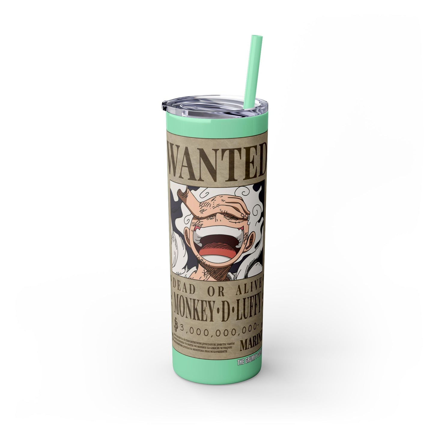 One Piece - Luffy Fifth Gear Skinny Tumbler with Straw, 20oz