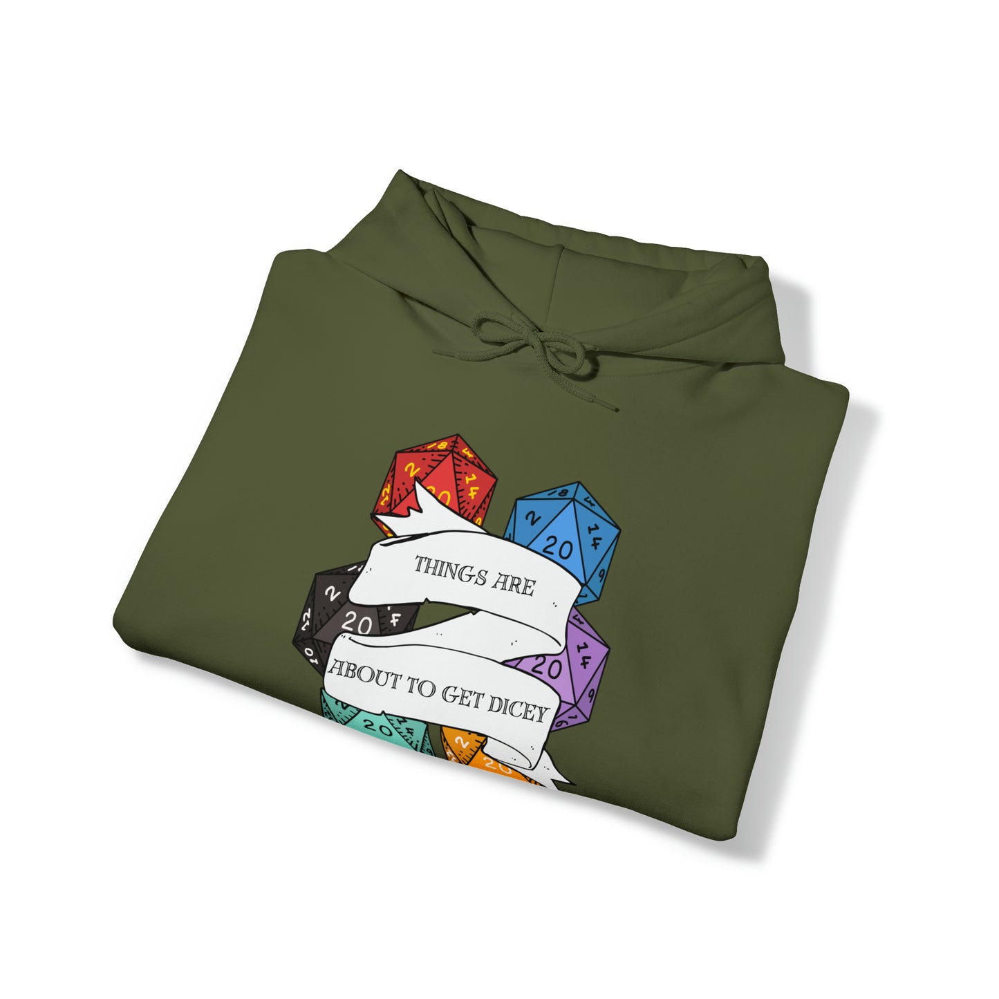 Dungeons & Dragons - Dicey Unisex Heavy Blend™ Hooded Sweatshirt
