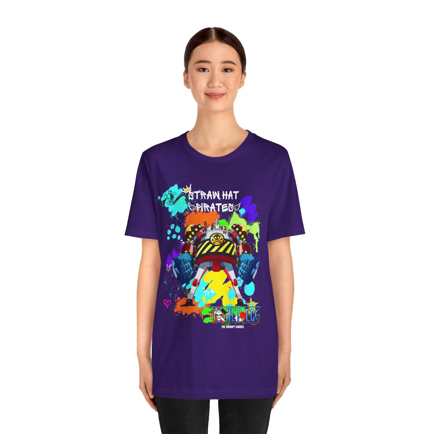 One Piece - Graffiti General Franky Unisex Jersey Short Sleeve Tee