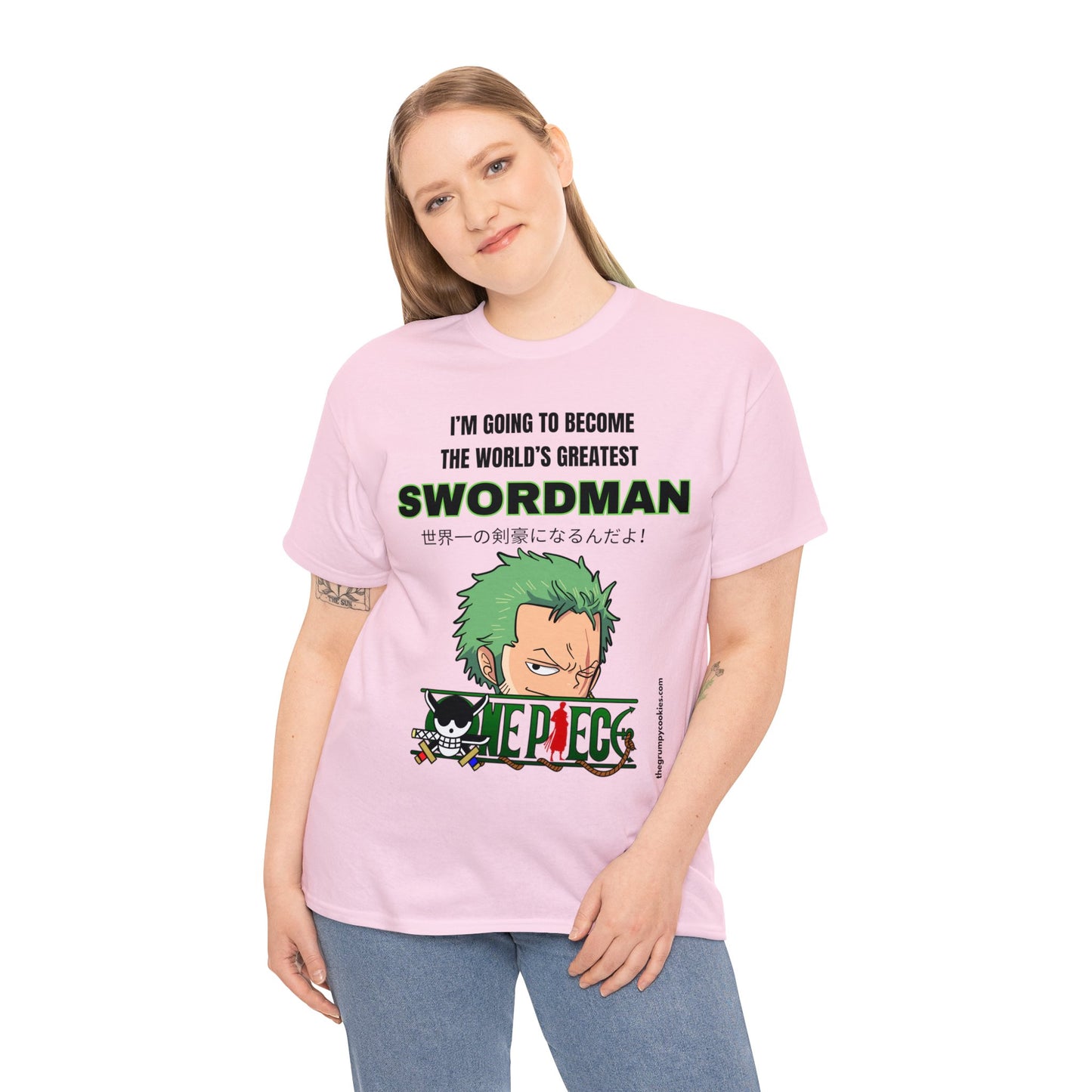 One Piece - World's Greatest Swordsman Unisex Heavy Cotton Tee