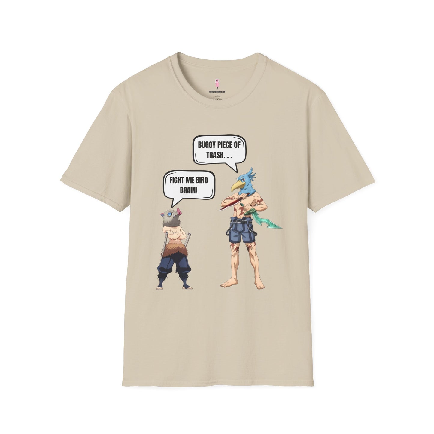 Shangri-la Frontier vs Demon Slayer- Boar Head vs Bird Brain Graphic Tee