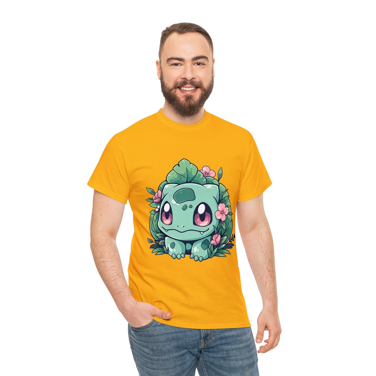 Pokemon - Flowering Bulba Unisex Heavy Cotton Tee