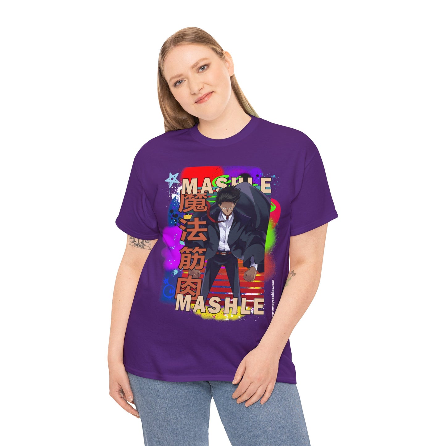 Mashle - Mash Burnedead Graffiti Unisex Heavy Cotton Tee