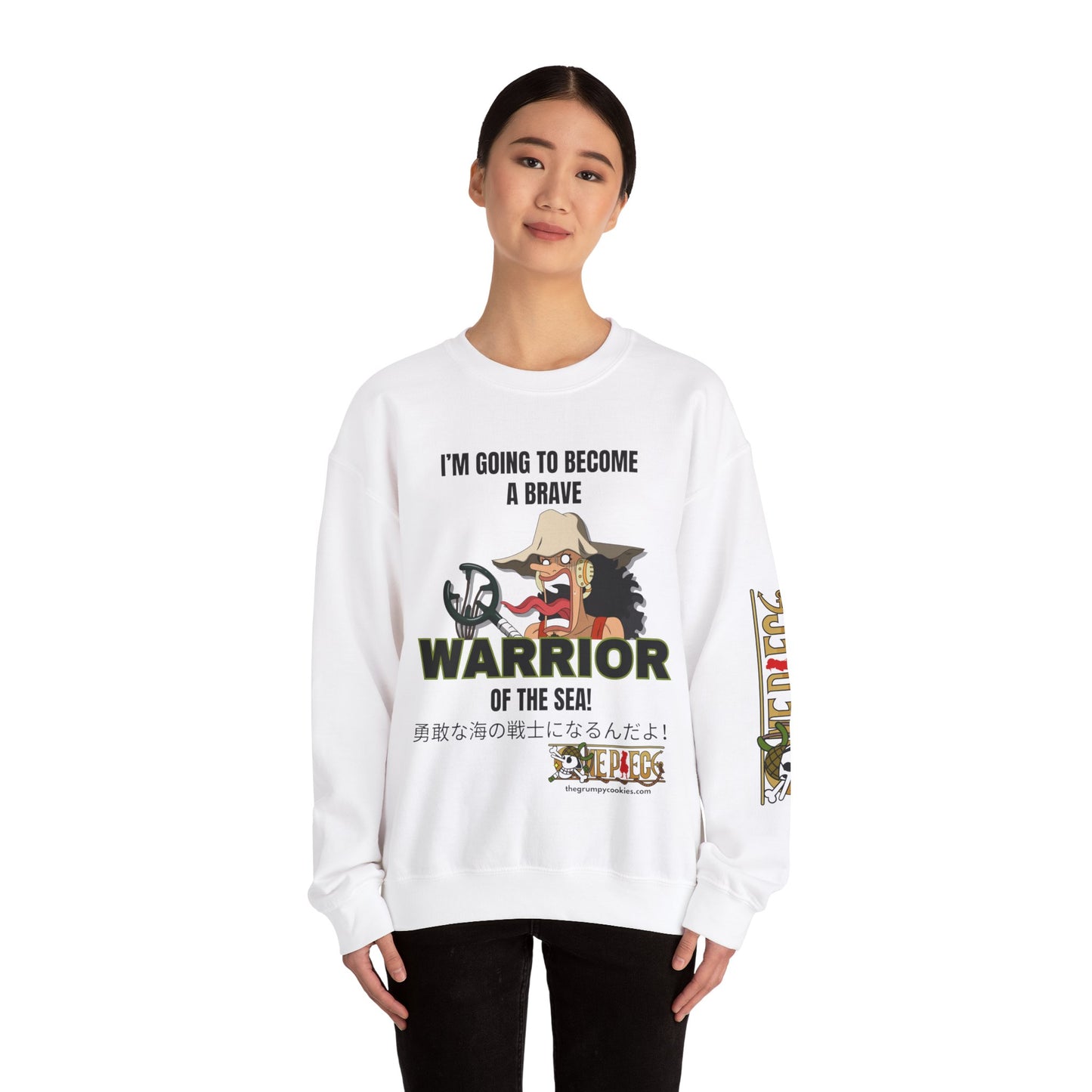 One Piece - Brave-ish Warrior of the Sea Unisex Heavy Blend™ Crewneck Sweatshirt
