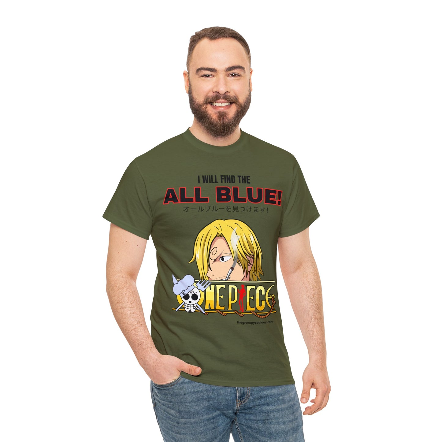 One Piece - Find the All Blue Unisex Heavy Cotton Tee