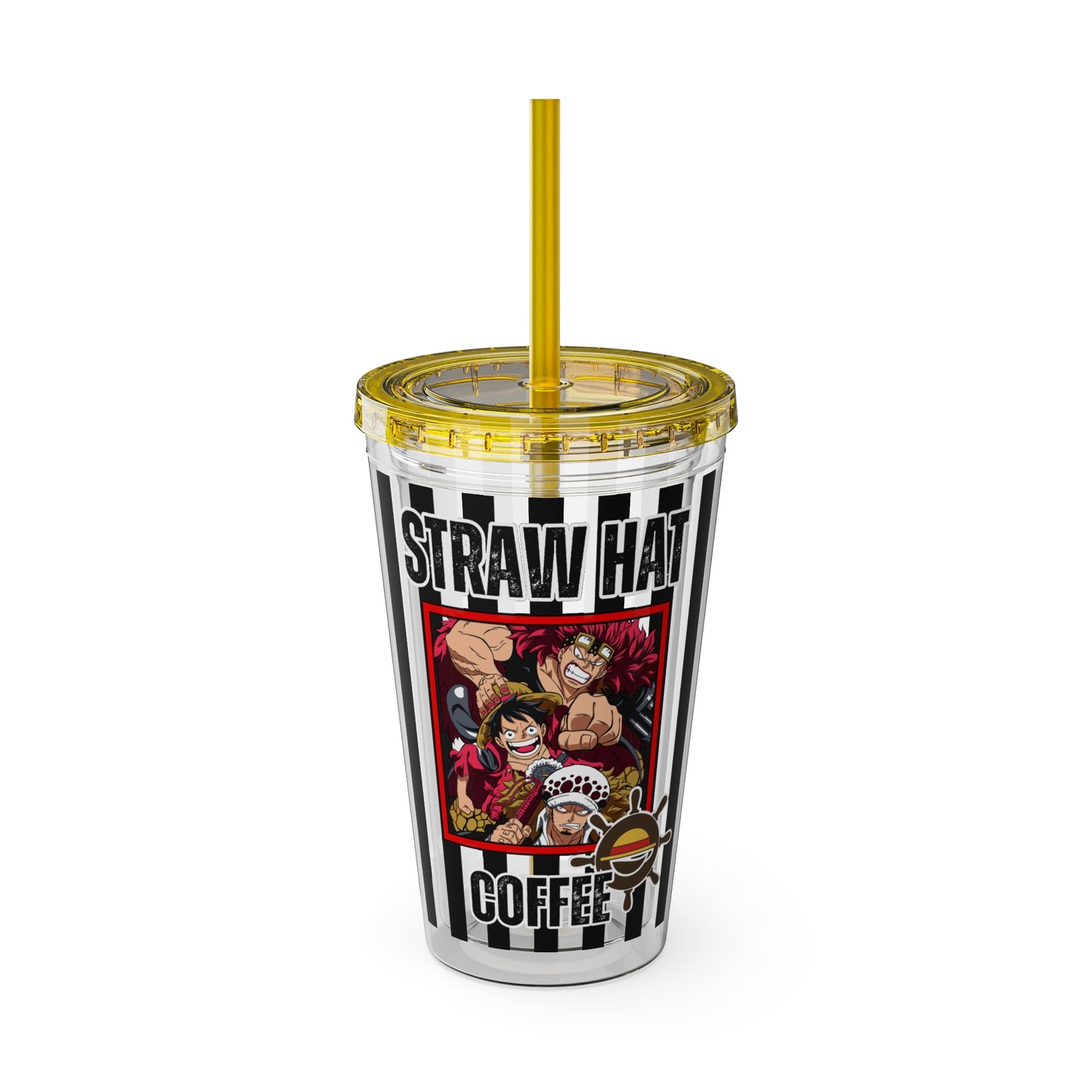 Straw Hat Coffee - The Worst Generation Sunsplash Tumbler with Straw, 16oz