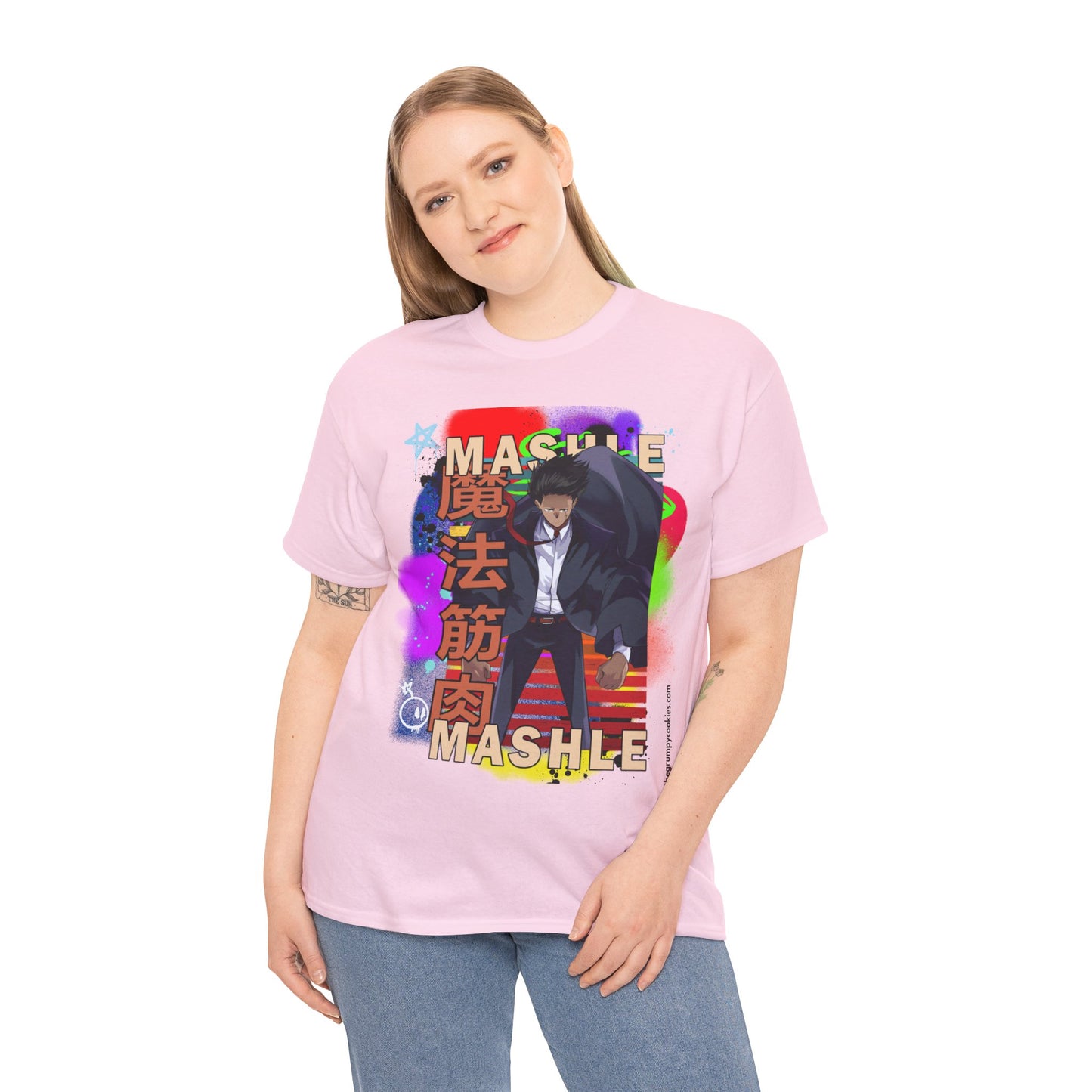 Mashle - Mash Burnedead Graffiti Unisex Heavy Cotton Tee