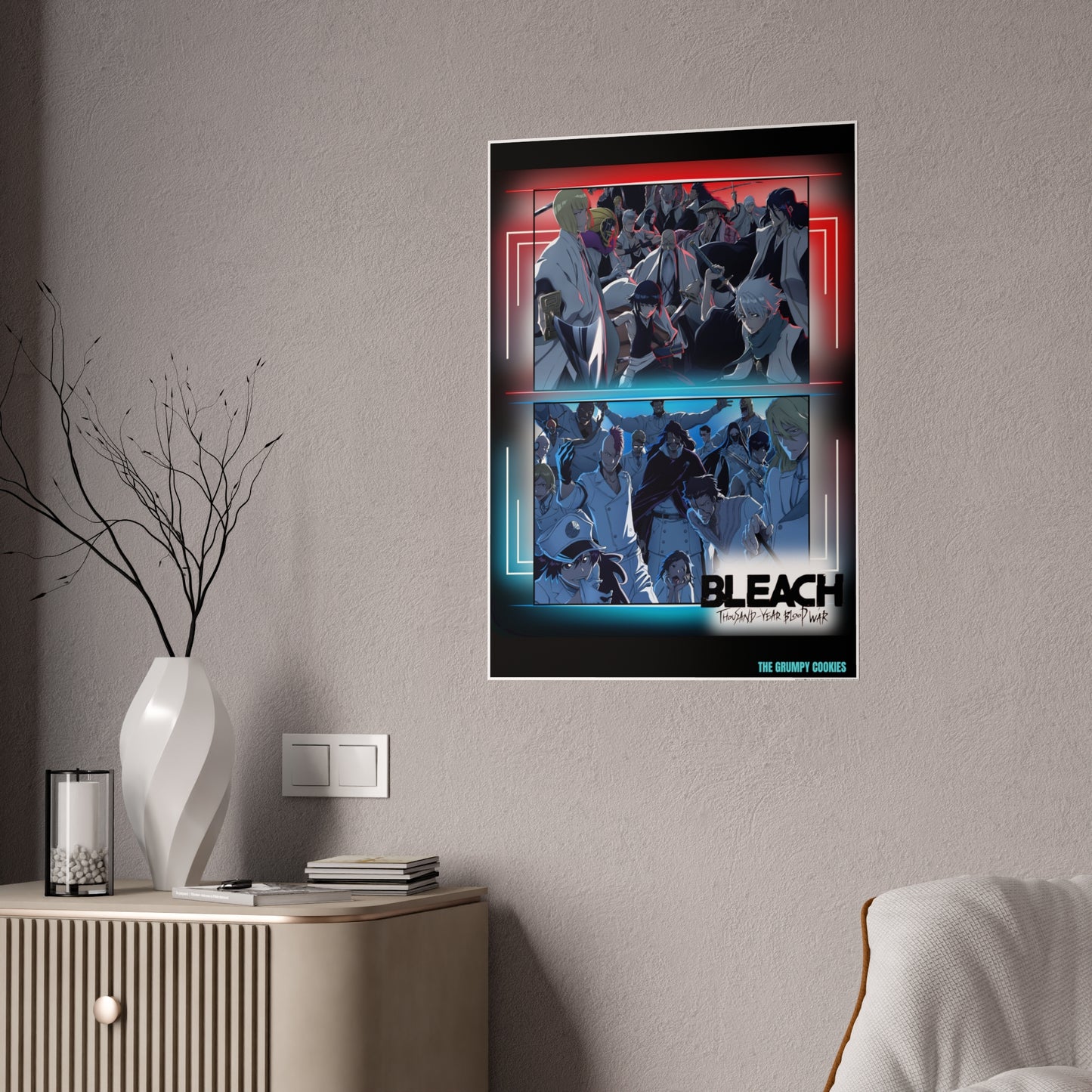 Bleach - Quincy vs Reaper Art Print