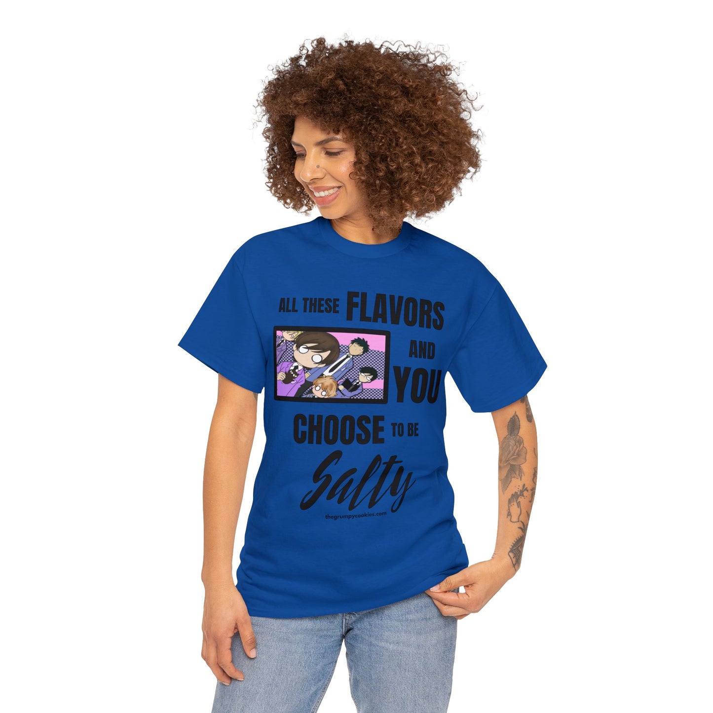 Ouran High School Host Club - Shocked Hosts Choose to Be Salty Unisex Heavy Cotton Tee