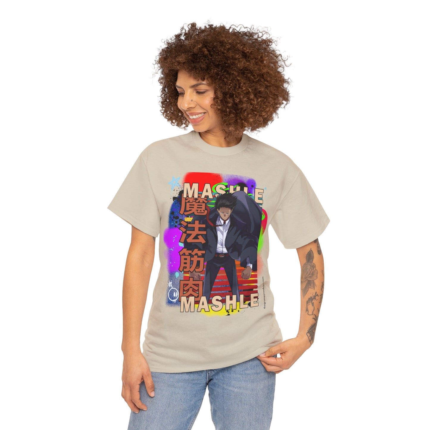 Mashle - Mash Burnedead Graffiti Unisex Heavy Cotton Tee