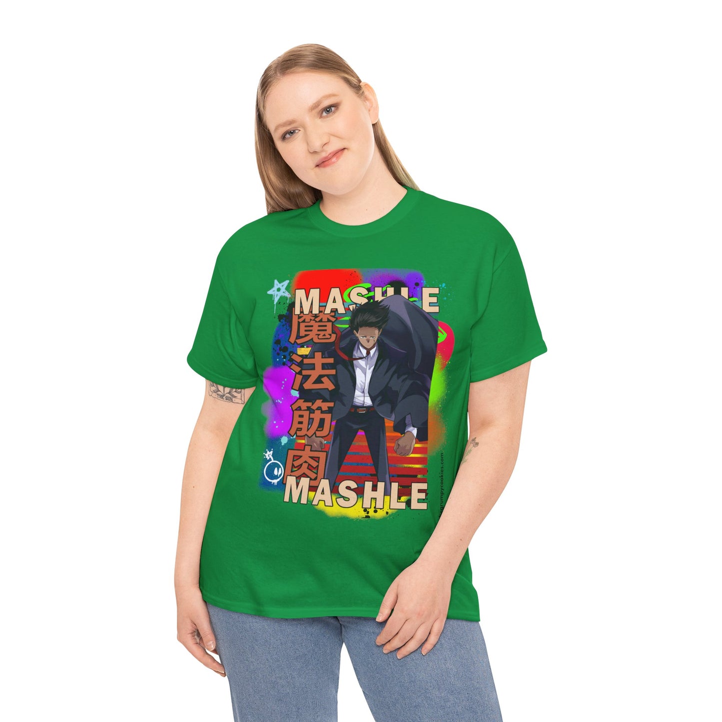 Mashle - Mash Burnedead Graffiti Unisex Heavy Cotton Tee