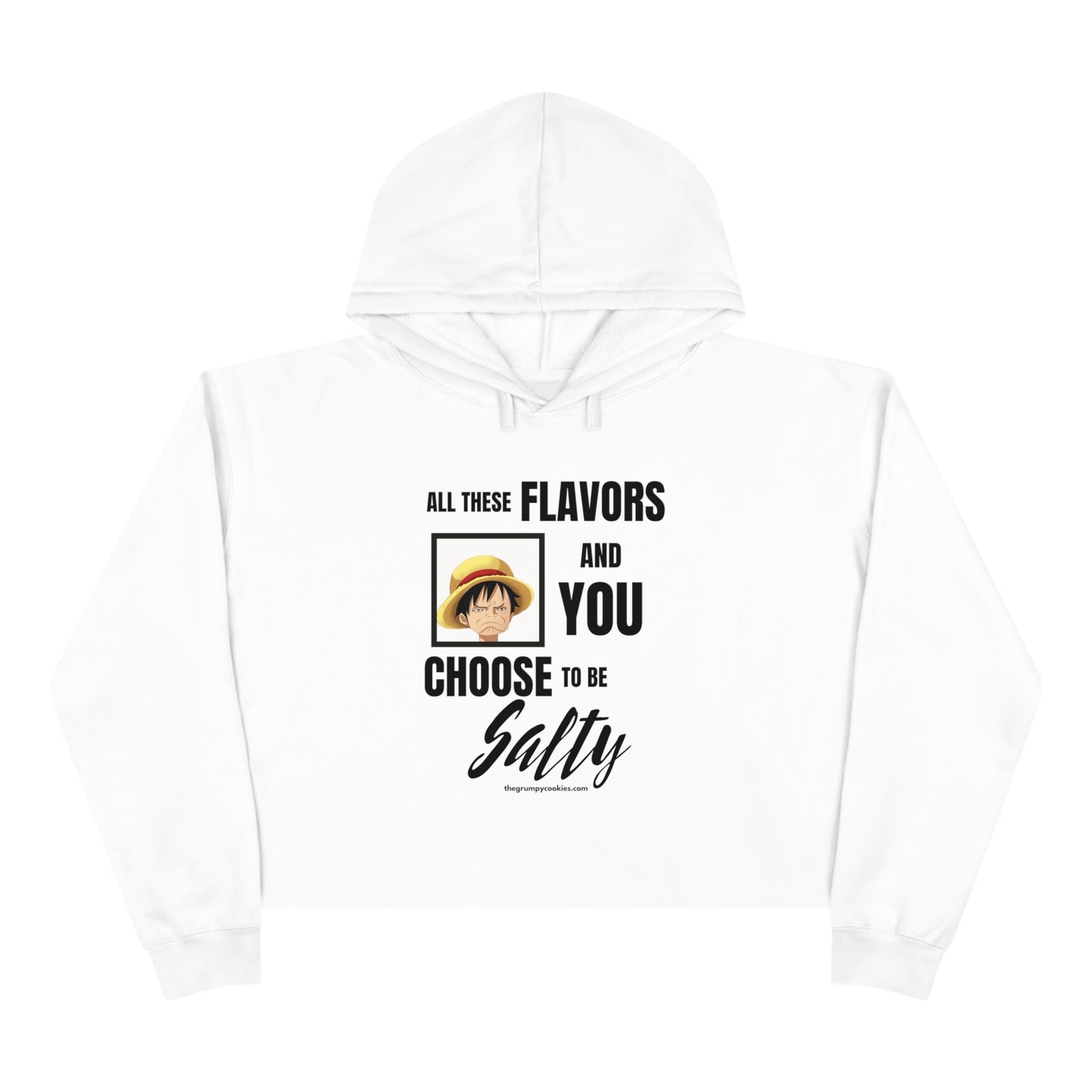 One Piece - Luffy Choose to Be Salty Crop Hoodie