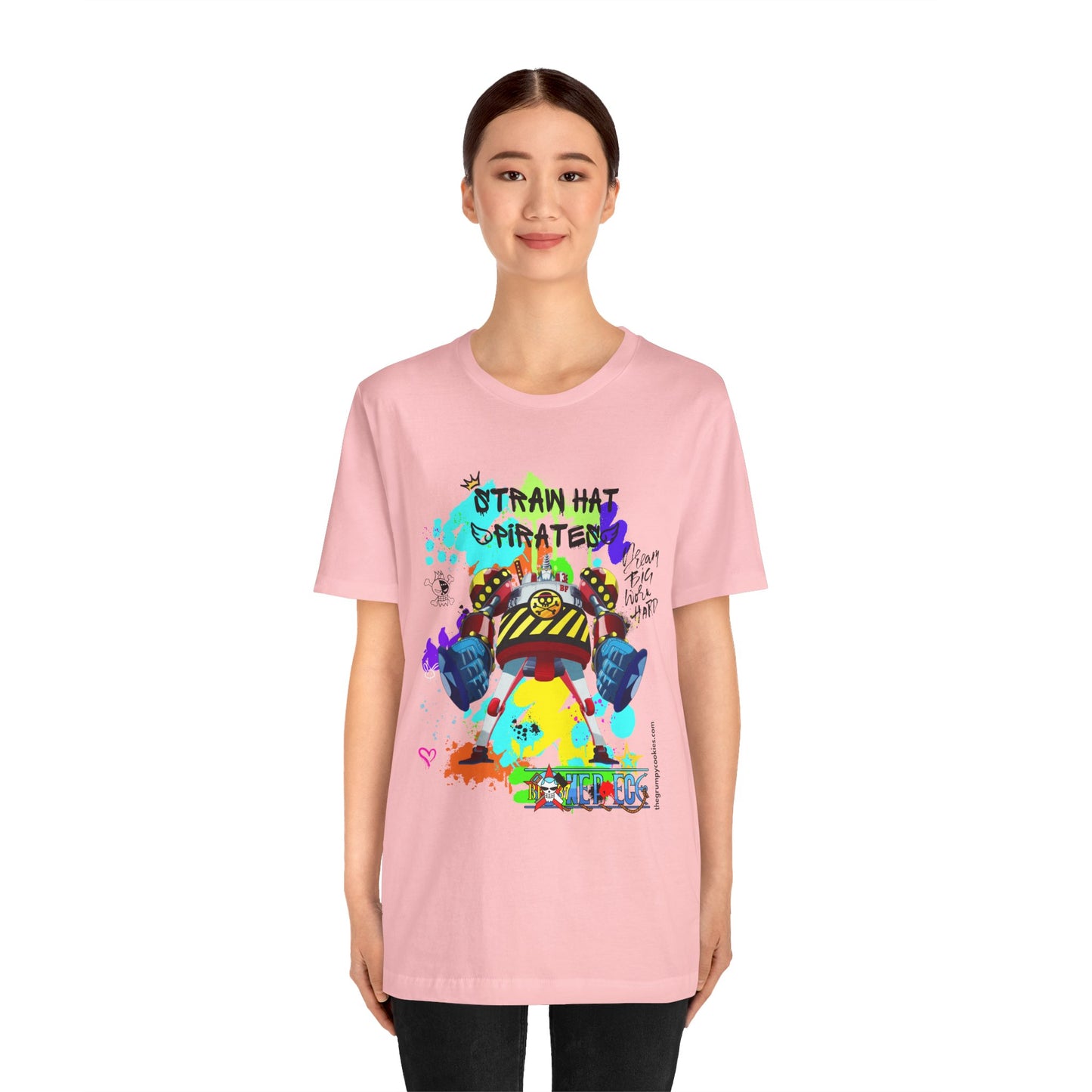 One Piece - Graffiti General Franky Unisex Jersey Short Sleeve Tee