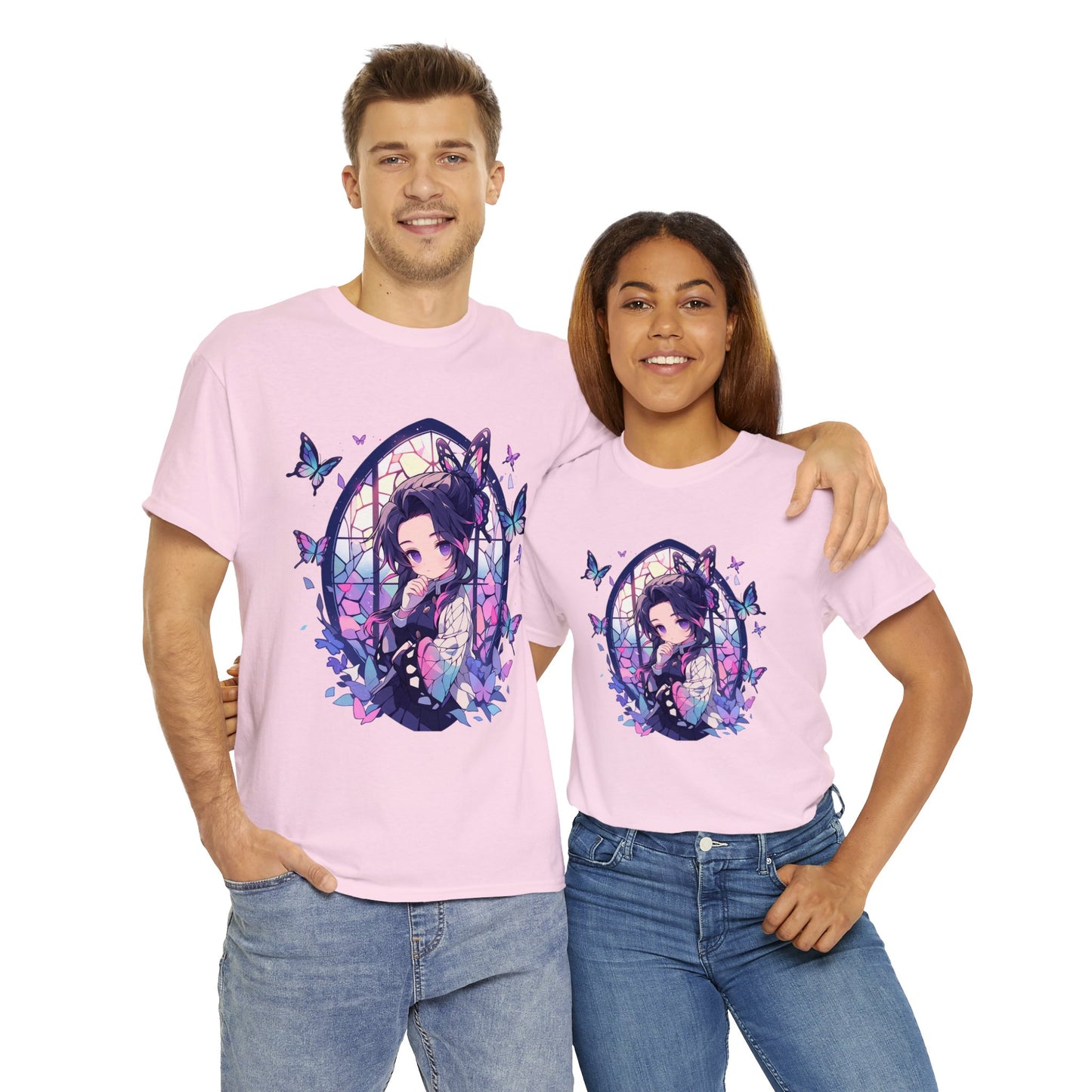 Demon Slayer - Stained Glass Shinobu Kocho Series Unisex Heavy Cotton Tee