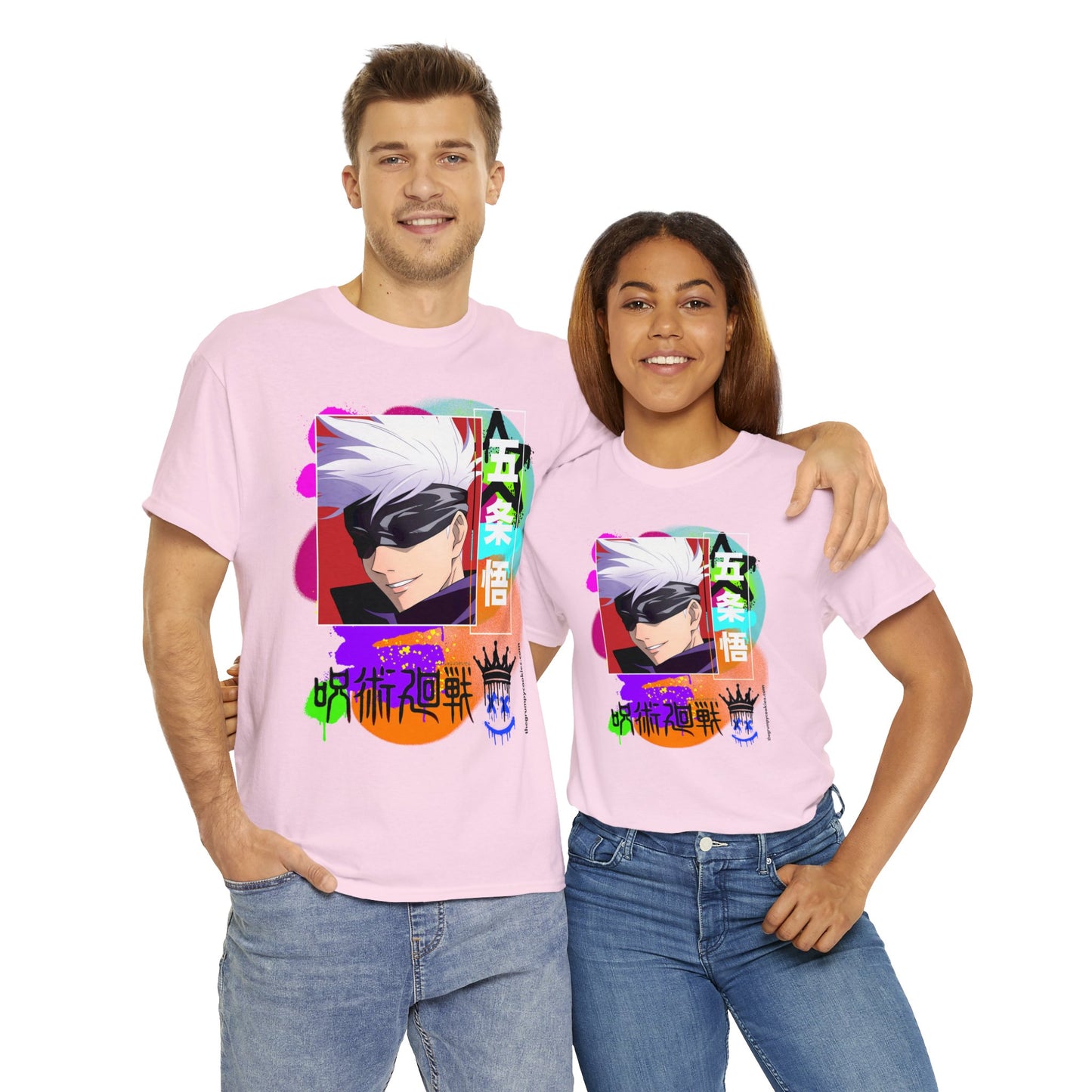 Jujutsu Kaisen - Gojo's Side Smile Unisex Heavy Cotton Tee