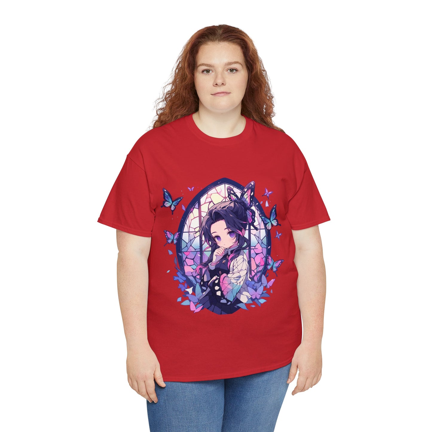 Demon Slayer - Stained Glass Shinobu Kocho Series Unisex Heavy Cotton Tee