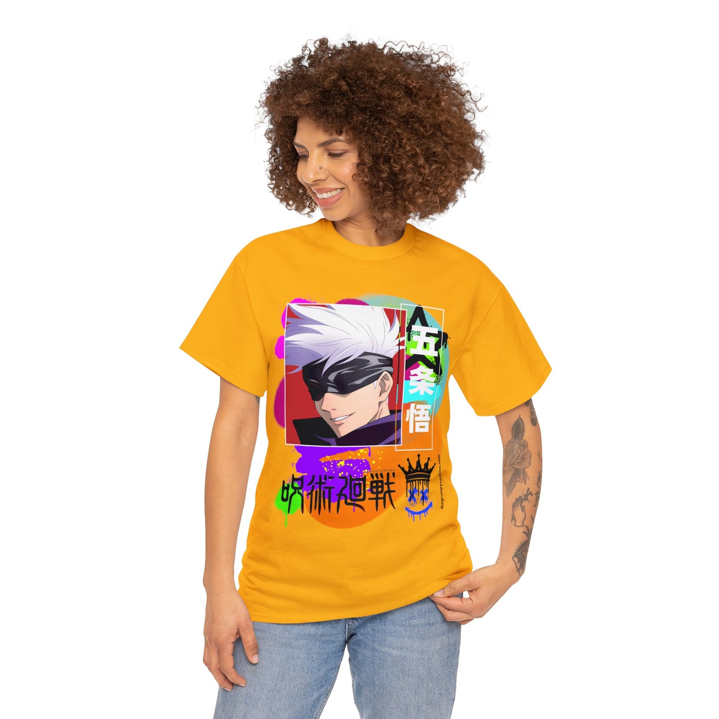 Jujutsu Kaisen - Gojo's Side Smile Unisex Heavy Cotton Tee
