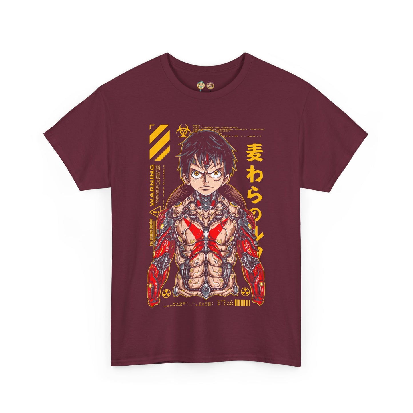One Piece - Mecha Luffy Print Unisex Heavy Cotton Tee