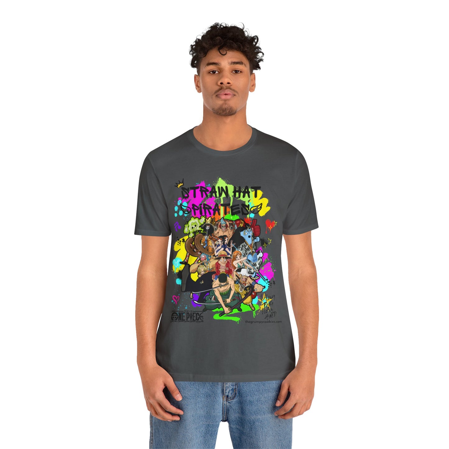 One Piece - Graffiti Straw Hats Unisex Jersey Short Sleeve Tee