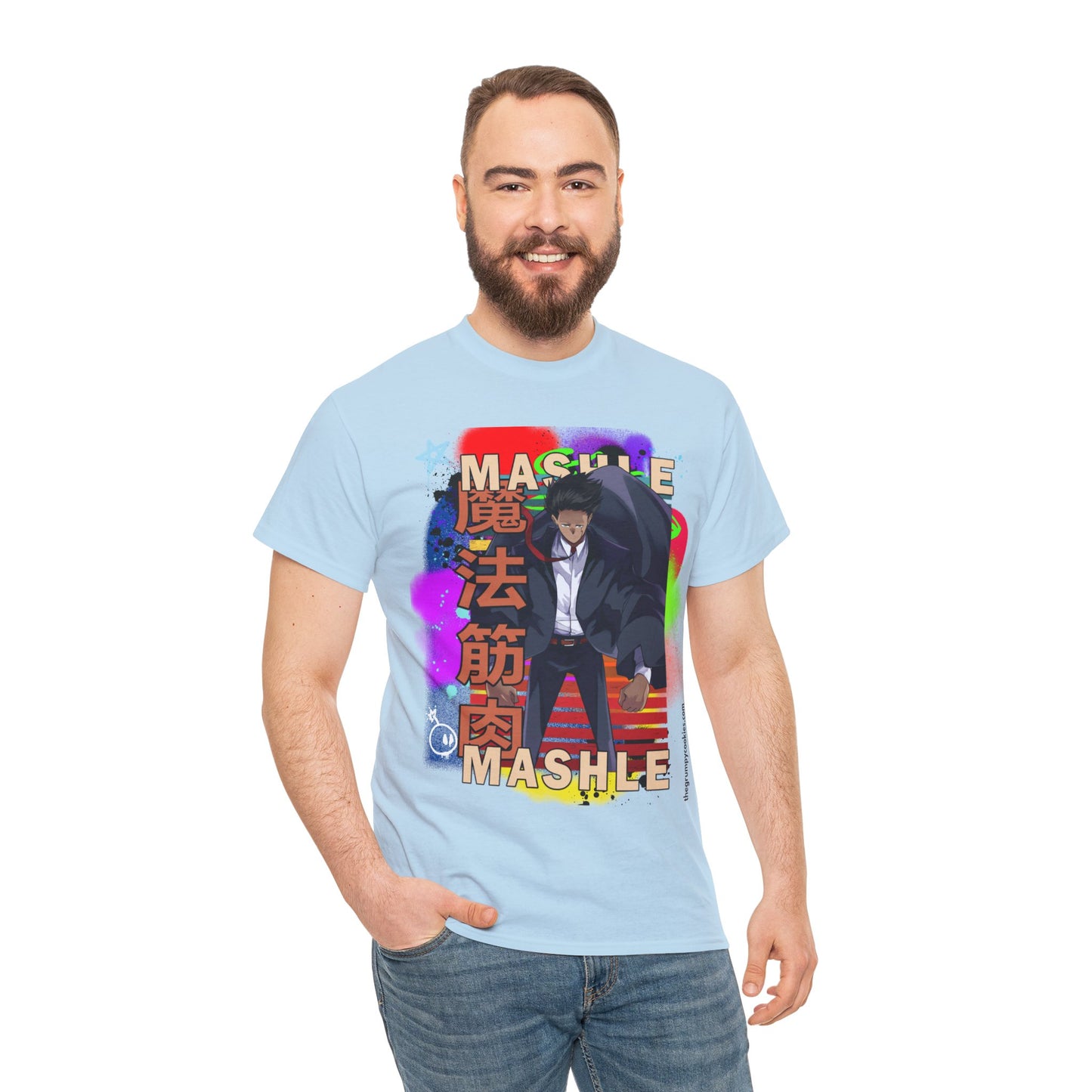 Mashle - Mash Burnedead Graffiti Unisex Heavy Cotton Tee