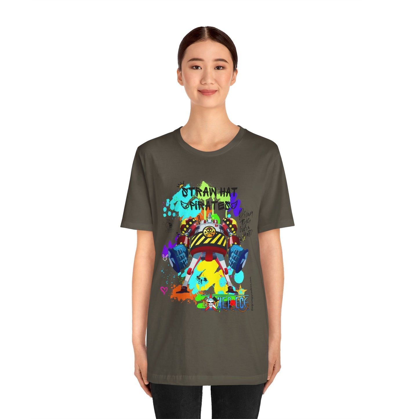 One Piece - Graffiti General Franky Unisex Jersey Short Sleeve Tee