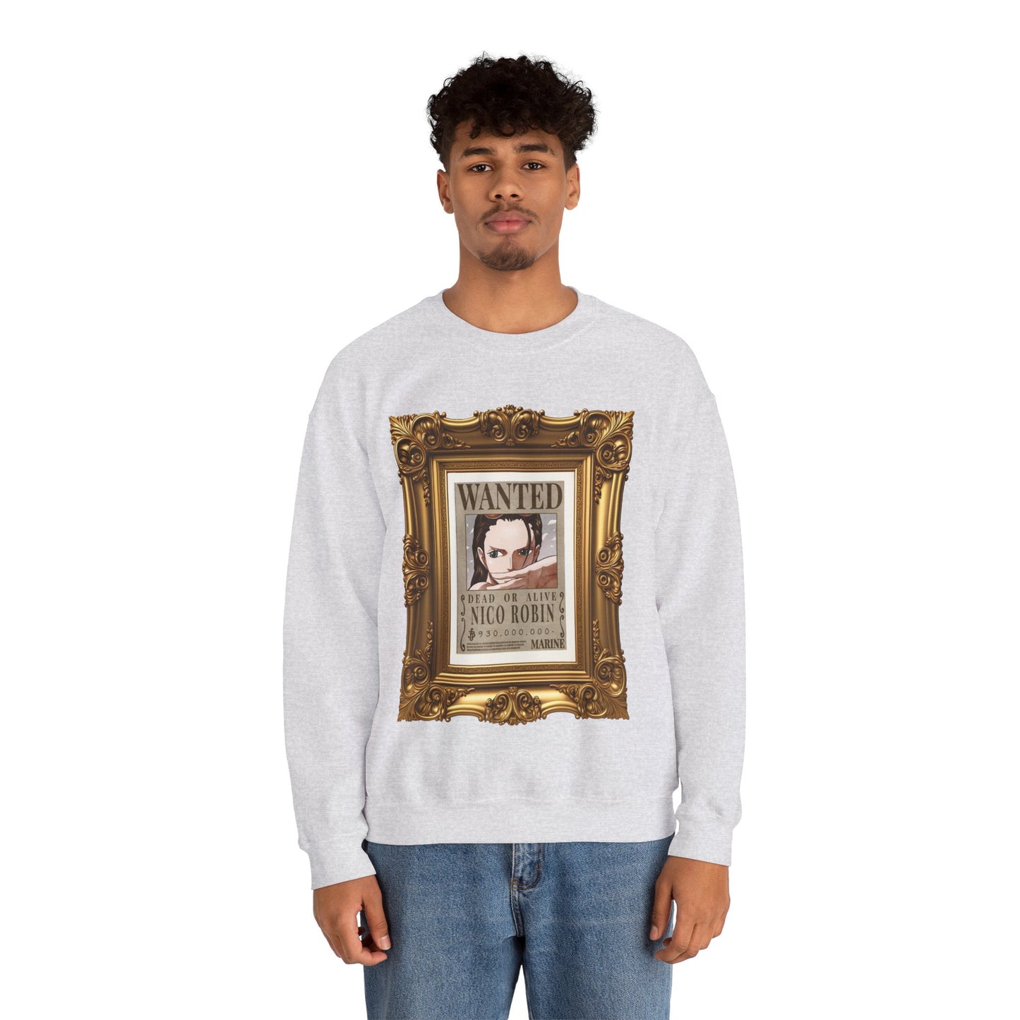 One Piece - Fine Art Robin Unisex Heavy Blend™ Crewneck Sweatshirt