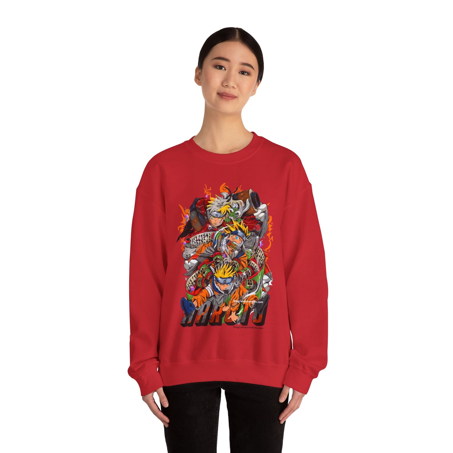 Naruto - The many faces of Naruto Unisex Heavy Blend™ Crewneck Sweatshirt